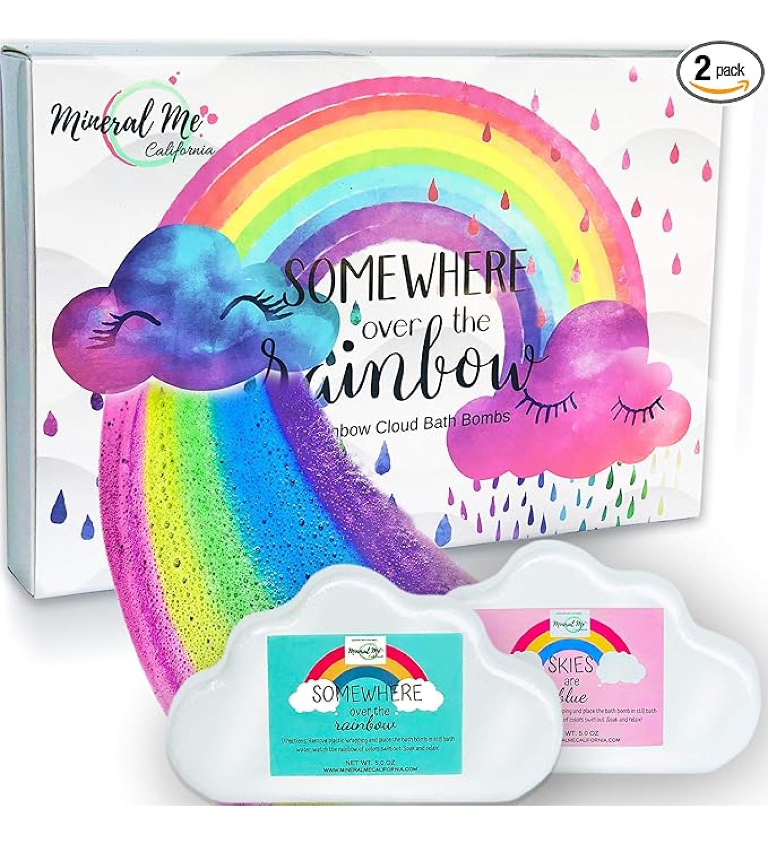 Rainbow Bath Bombs for Kids - All Natural Magic Rainbow BathBombs with Organic Ingredients  Moisturizing  Vibrant Colors & Rich Bubbles  Cloud Bath Bombs  Unicorn Birthday Gifts for Kids  Girls  Boys - Buy Online on GoSupps.com