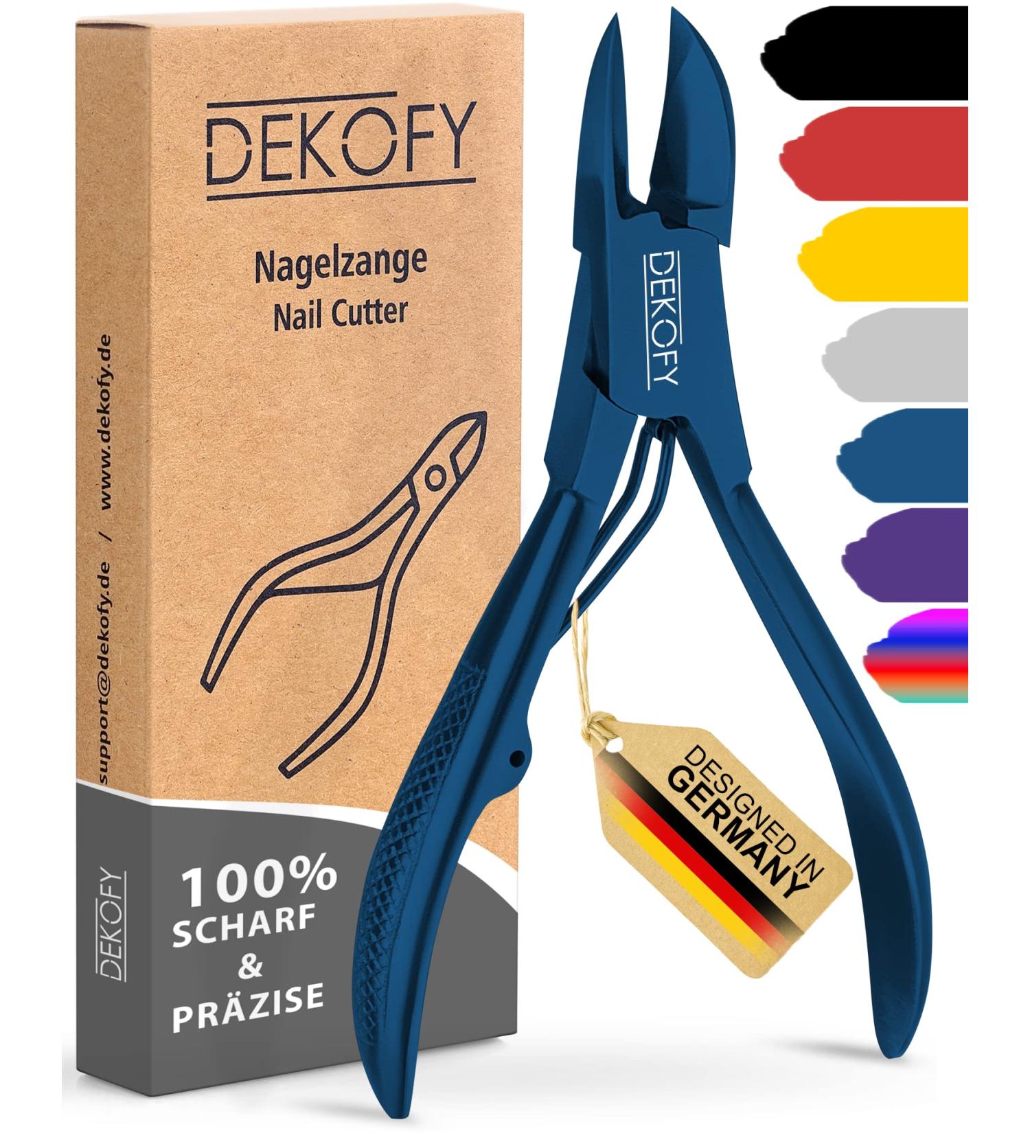 Decofy 11.5 cm Stainless Steel Nail Tongs - Extra Sharp Foot & Nail Scissors for Thick Nails - Perfect Pedicure & Nail Care Tool - Buy Online on GoSupps.com