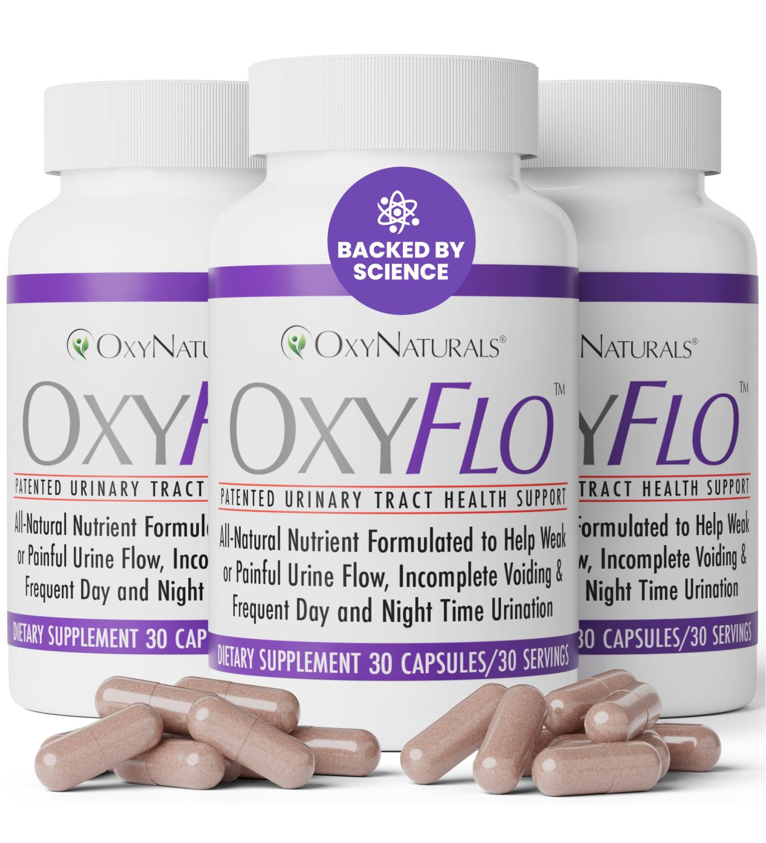 OxyNaturals OxyFlo Bladder Control Supplement for Women & Men (90 Count (Pack of 3)) - Buy Online on GoSupps.com