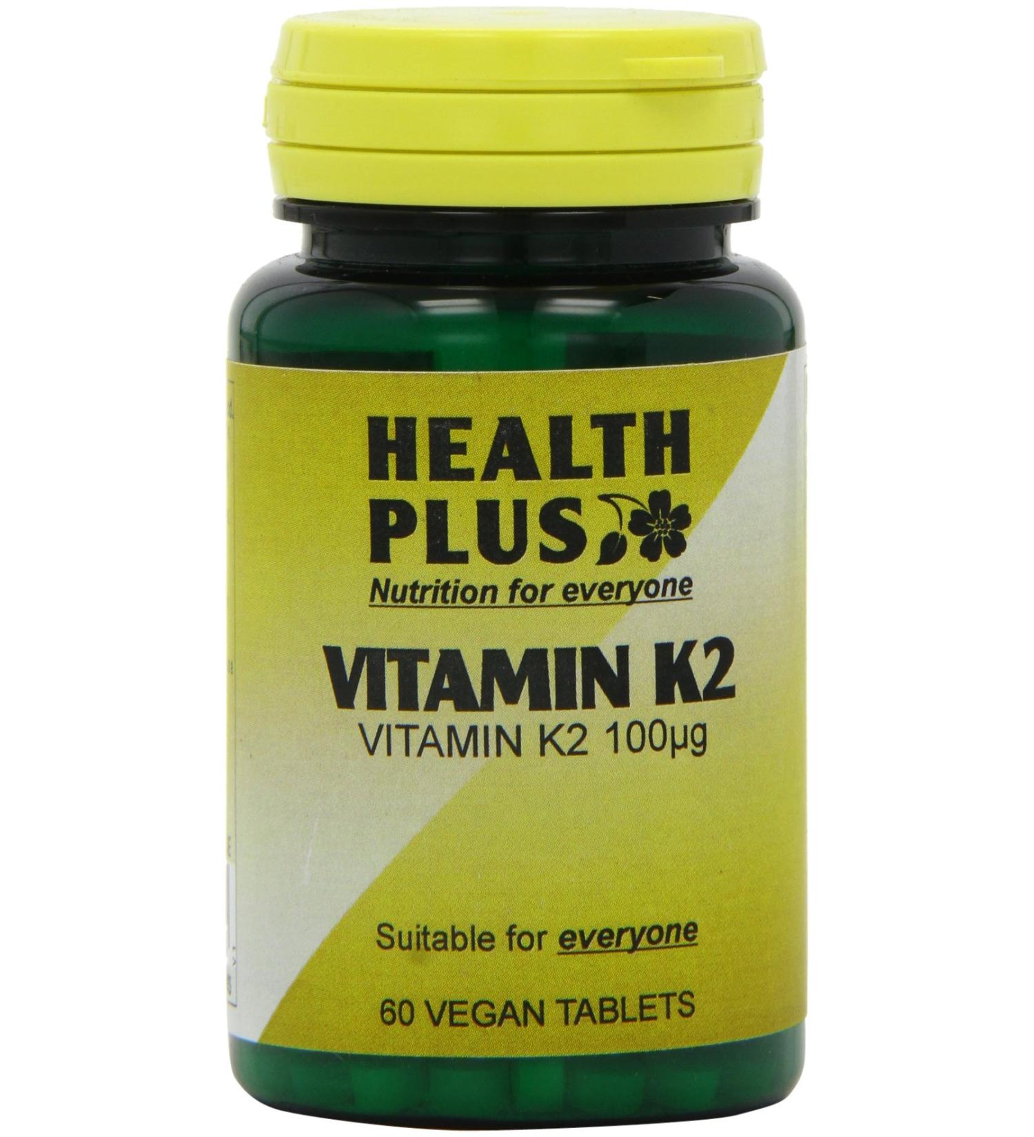 Health Plus Vitamin K2 100g Joint and Bone Health Supplement - 60 Tablets - Buy Online on GoSupps.com