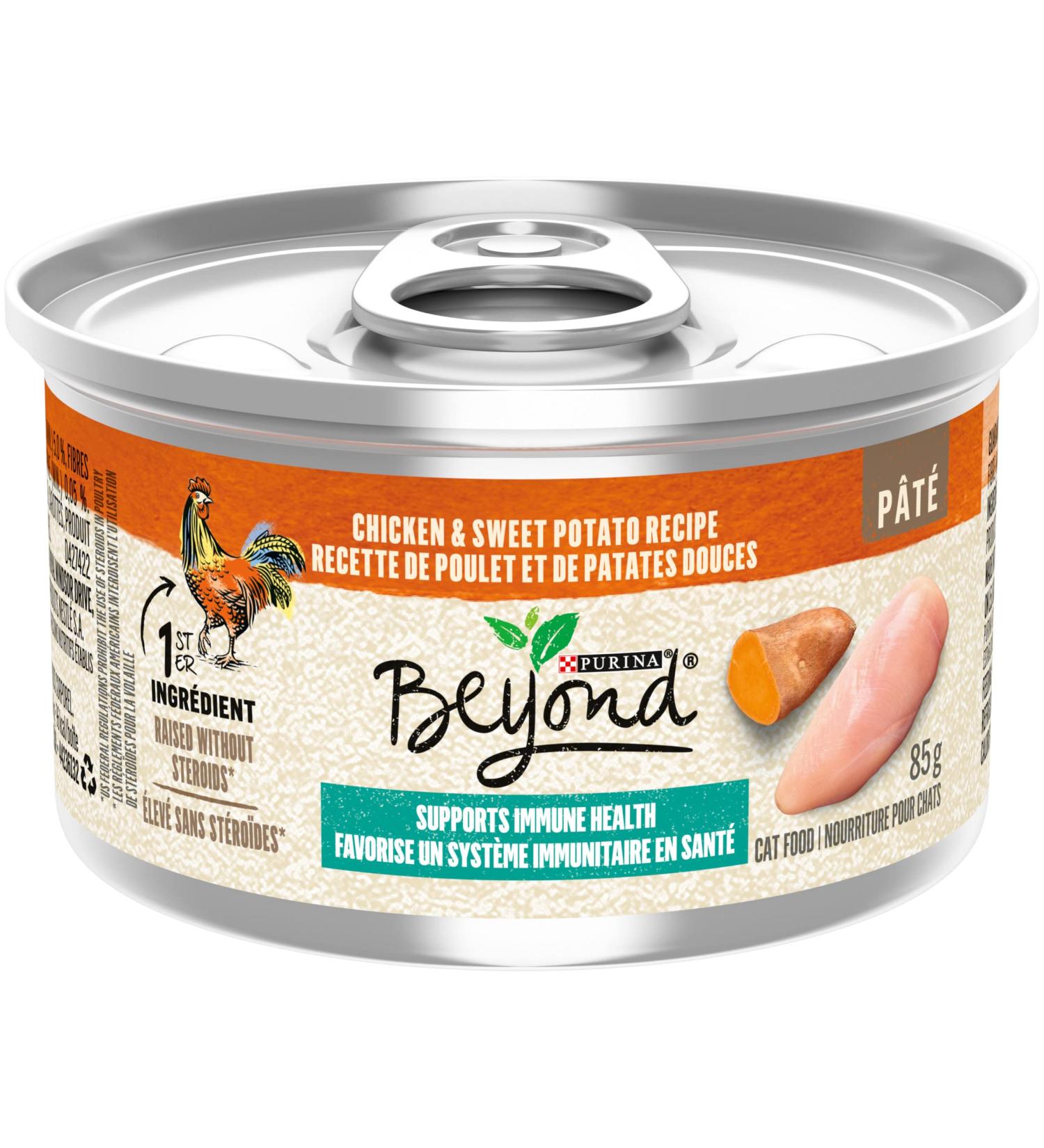 Beyond Wet Cat Food Chicken & Sweet Potato Pate - 85 g Can (12 Pack) - Buy Online on GoSupps.com