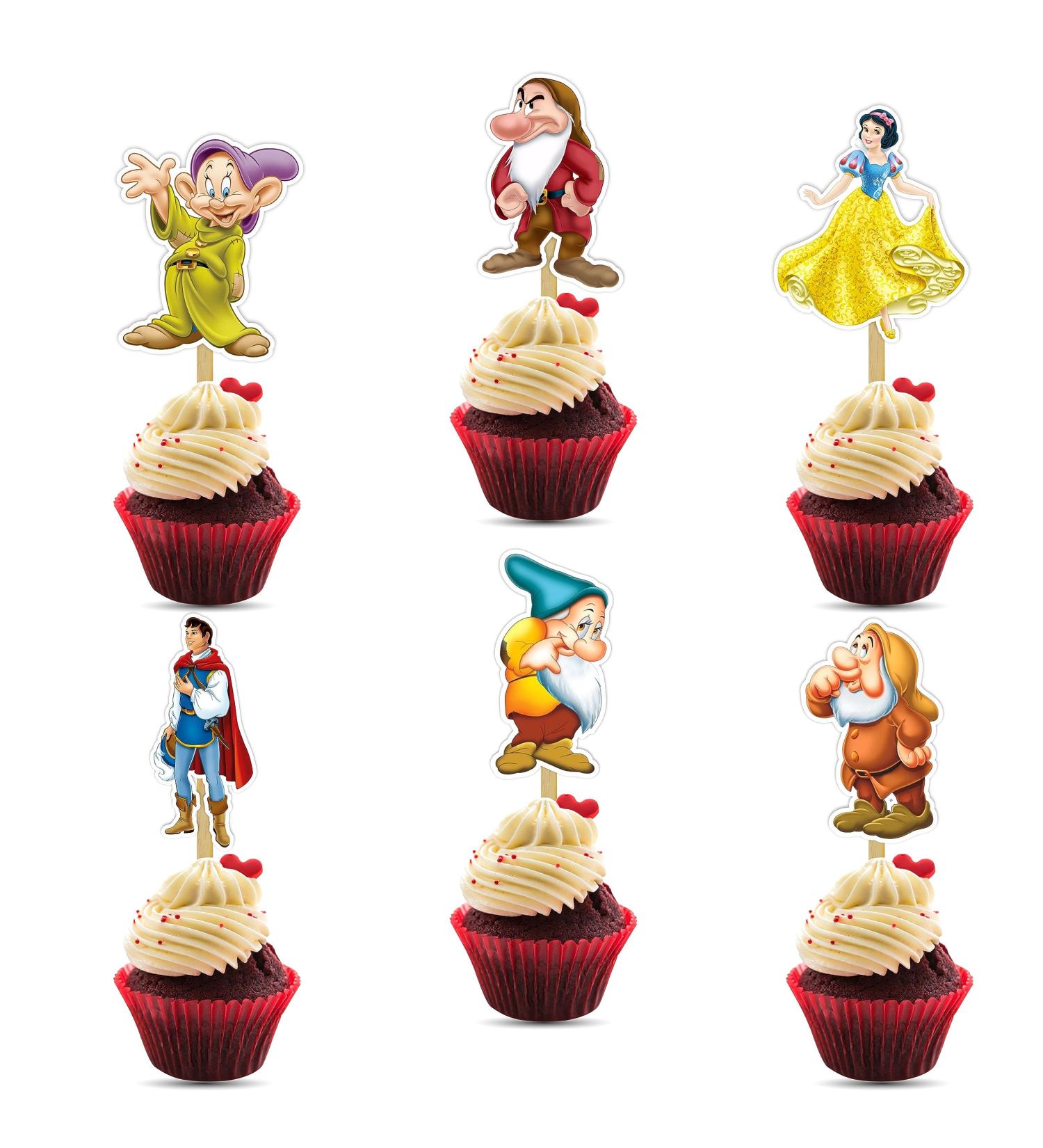 Seyal Snow White and the Sevn Dwarfs cupcake topper - Buy Online on GoSupps.com