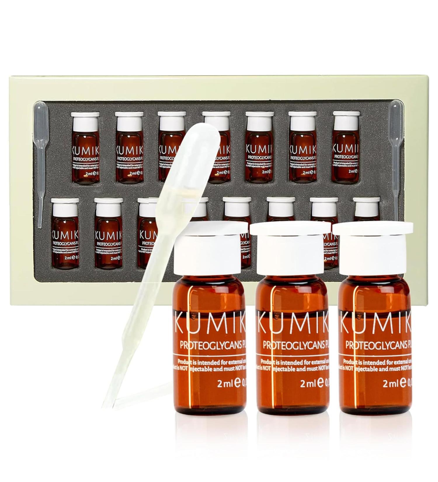 KUMIKO Revitalizing Matcha Facial Serum - Age Defying Ampoule for Men & Women | Hydrate & Plump Skin with Vitamin C - 15 Vials - Buy Online on GoSupps.com