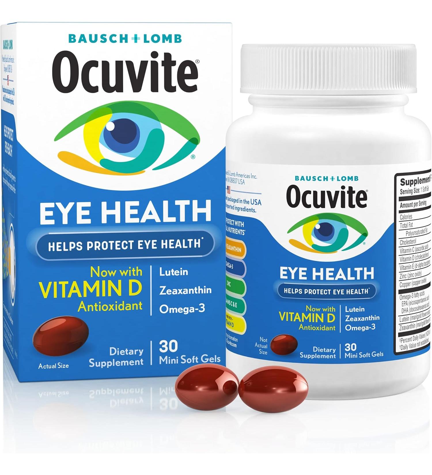 Ocuvite Eye Health Formula - 30 Soft Gels for Vision Support - Buy Online on GoSupps.com