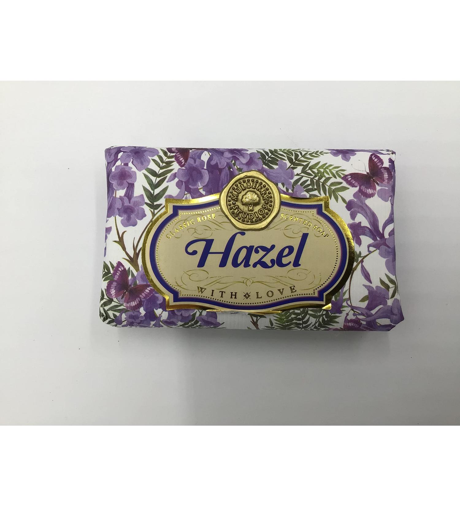 Hazel - Gift Soap Bar For Her Birthday Rose Scent Mum Grandmother Cleanser Lather Present Girl