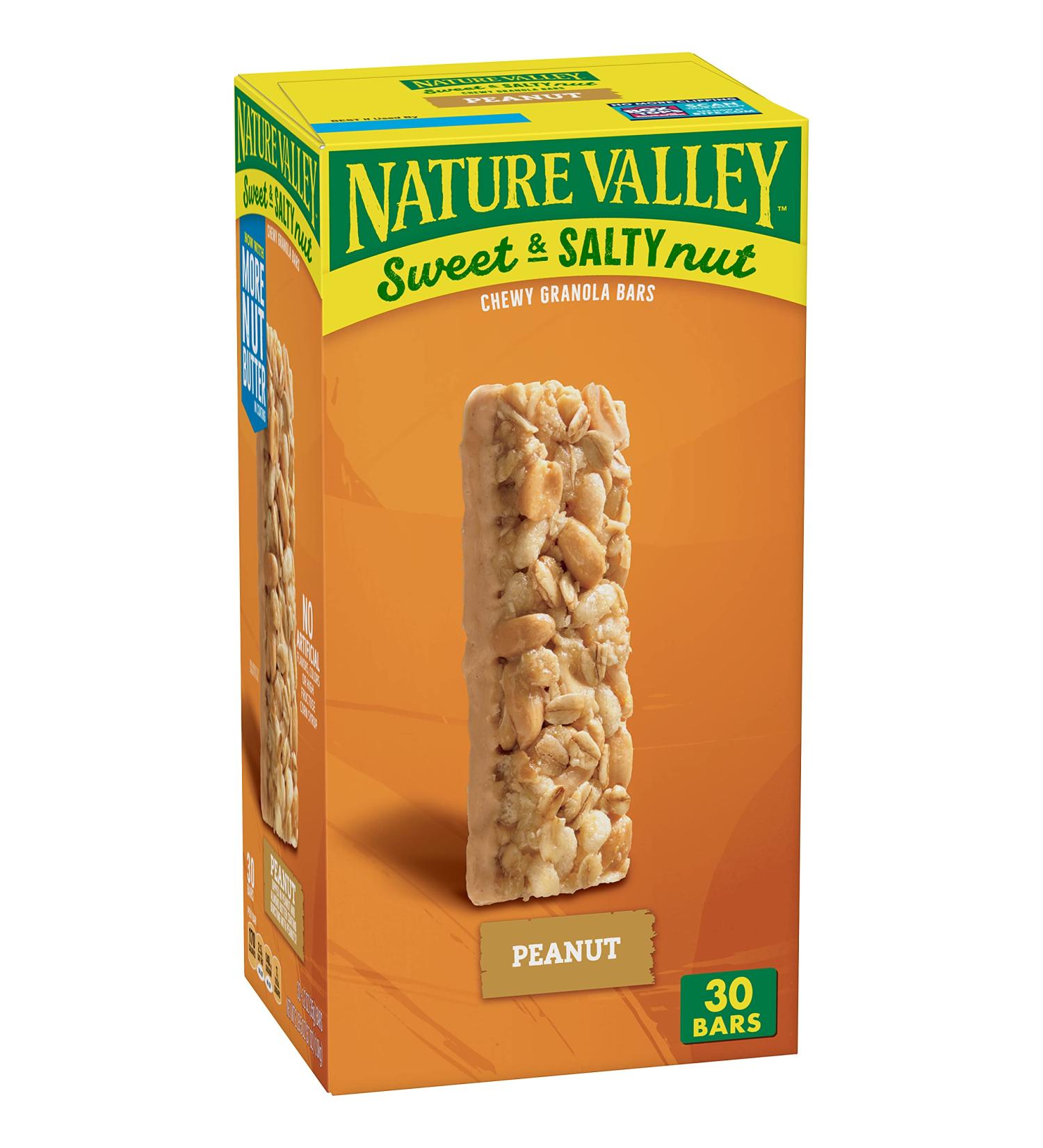 Nature Valley Sweet & Salty Nut Peanut Granola Bar 1.2 oz 30 ct - Deliciously Nutty Snack Bars - Buy Online on GoSupps.com