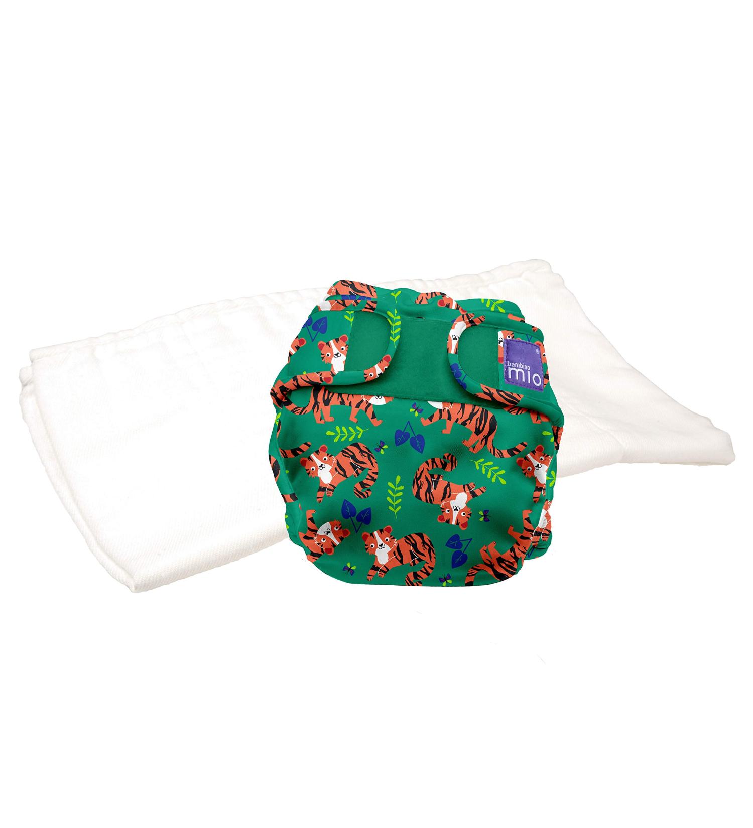 Bambino Mio Mioduo Two-Piece Reusable Nappy - Tiger Tango Size 1 (<9Kgs) - Buy Online on GoSupps.com