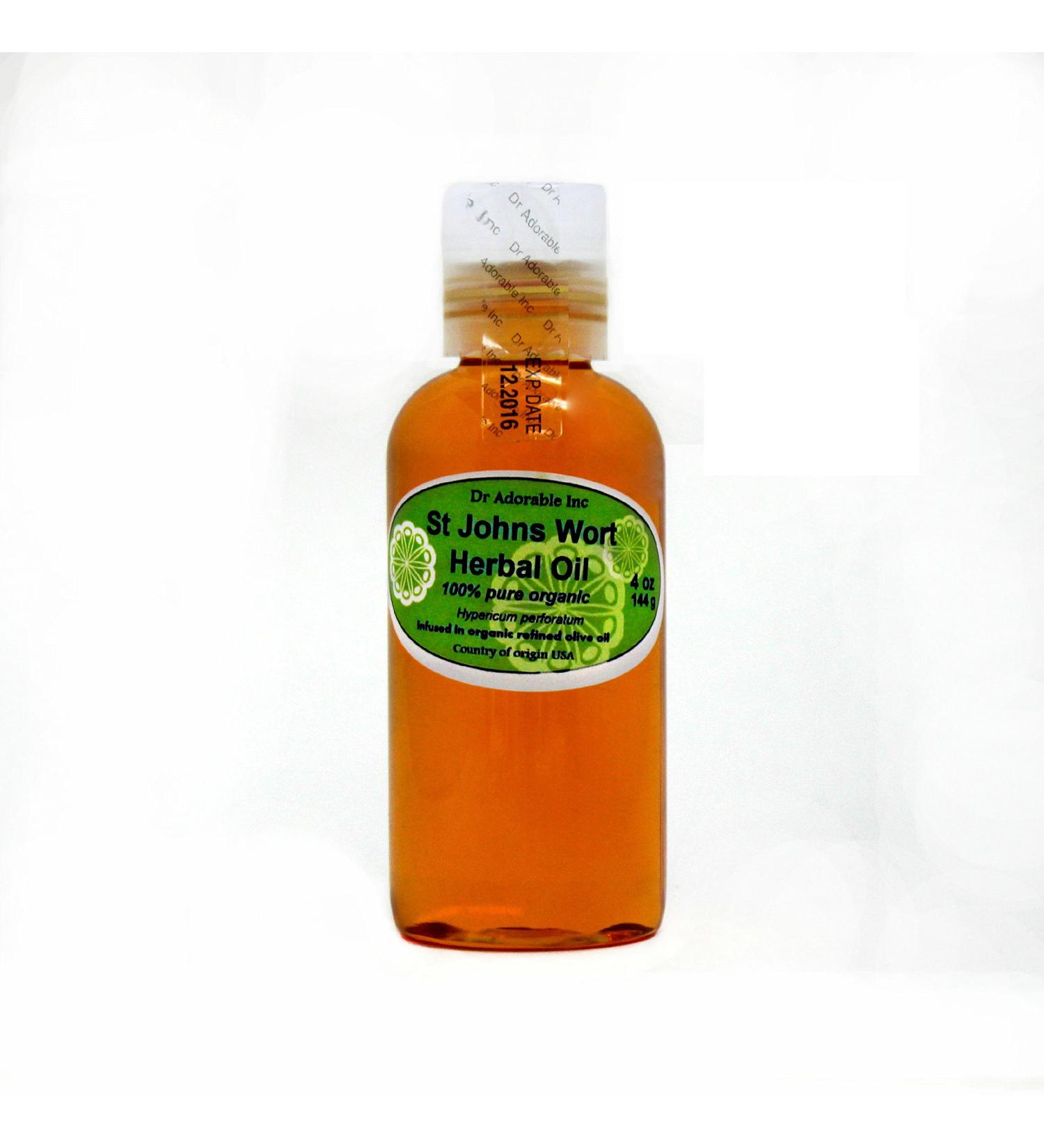 4 oz St. John's Wort Herbal Oil | 100% Pure Organic Infusion - Buy Online on GoSupps.com