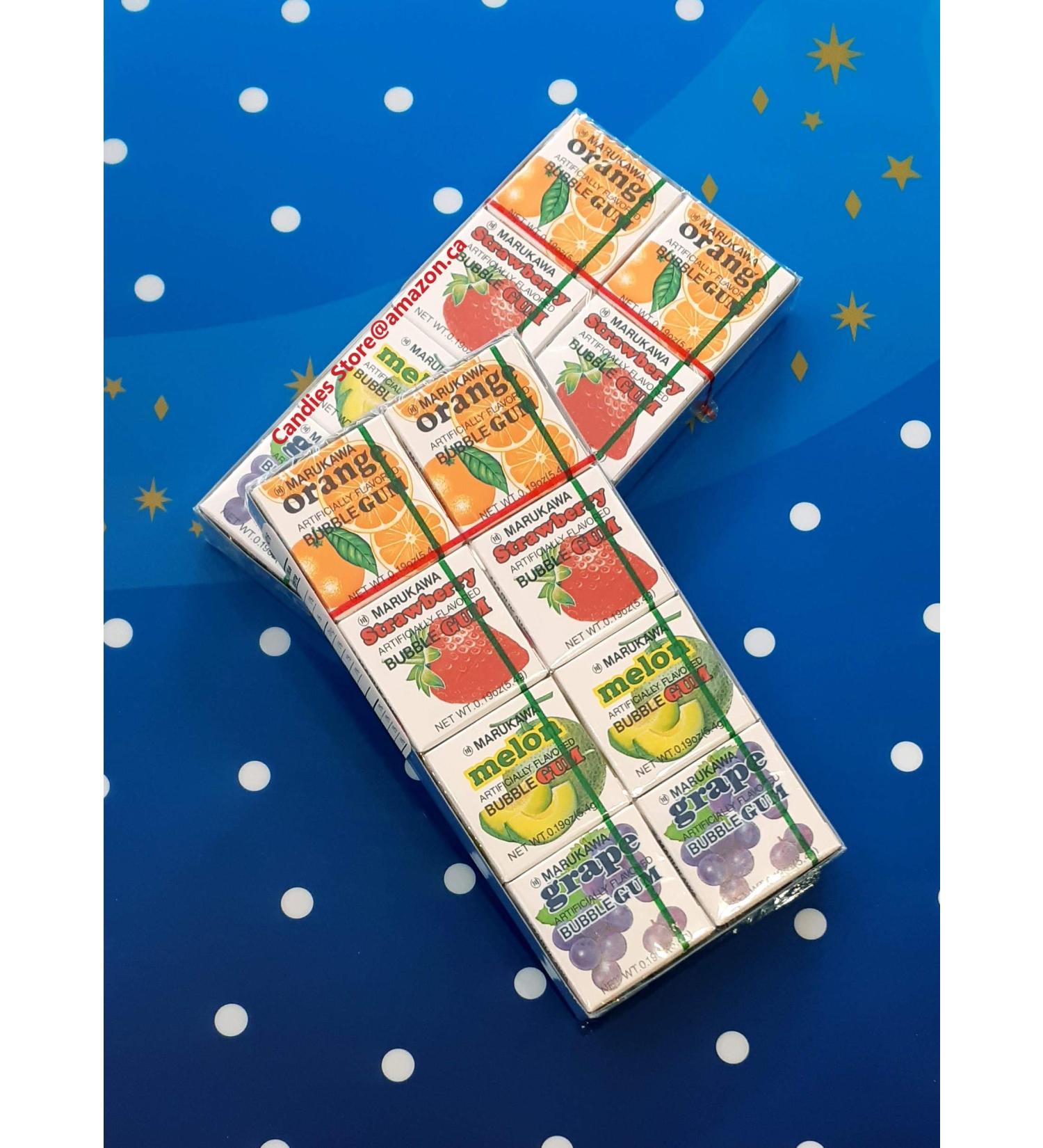 MARUKAWA 8 Packs Assorted Bubble Gum (2 packs)