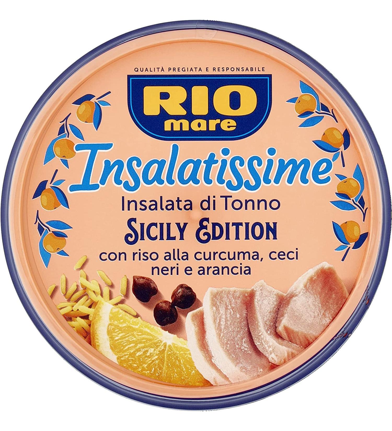 Rio mare Salad Tuna salad with turmeric rice black chickpeas and orange 220 g - Buy Online on GoSupps.com