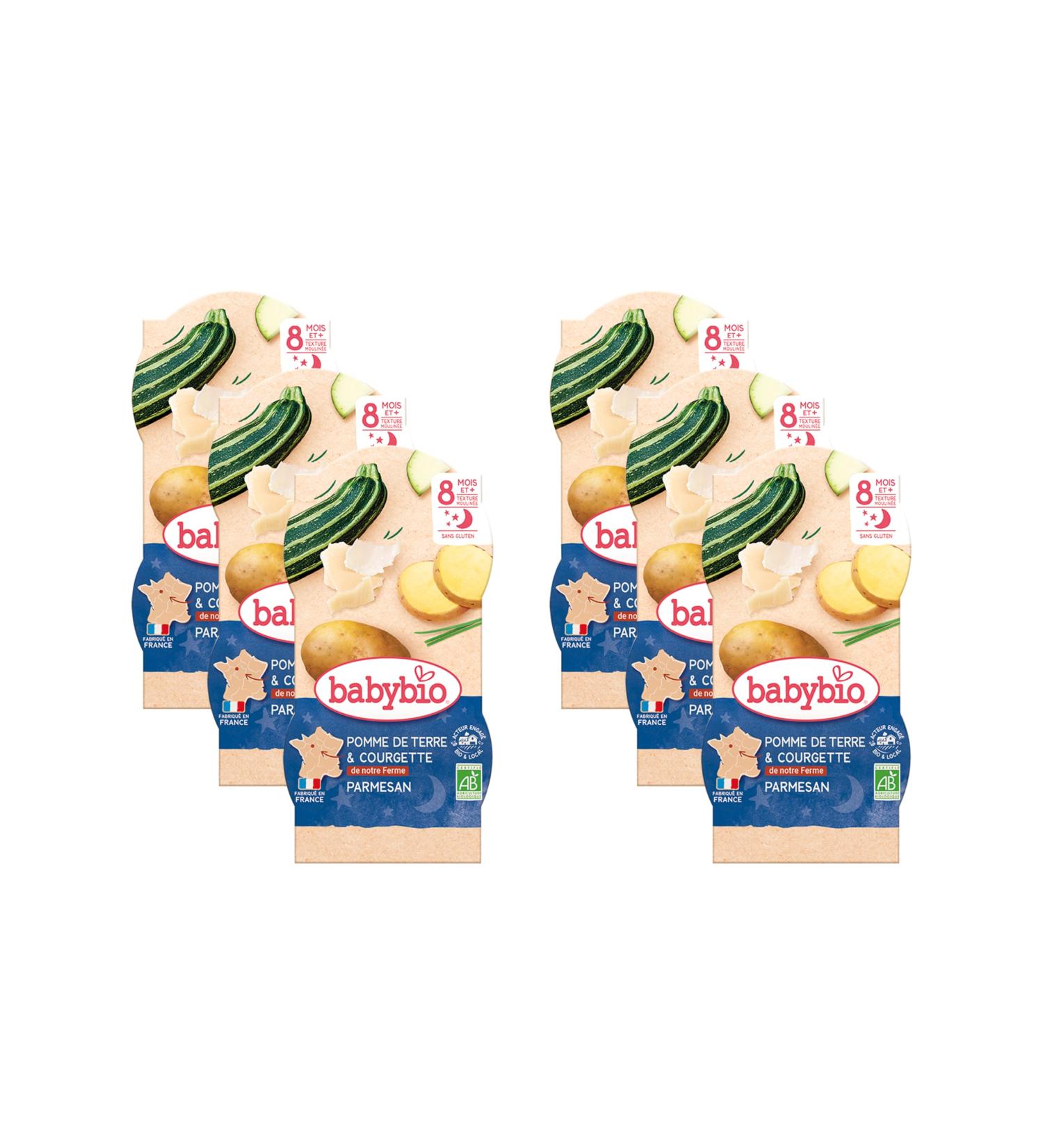 Babybio Bols Ecras de Pomme de Terre/Courgette de Provence 2x200 g - Lot de 6 - Buy Online on GoSupps.com