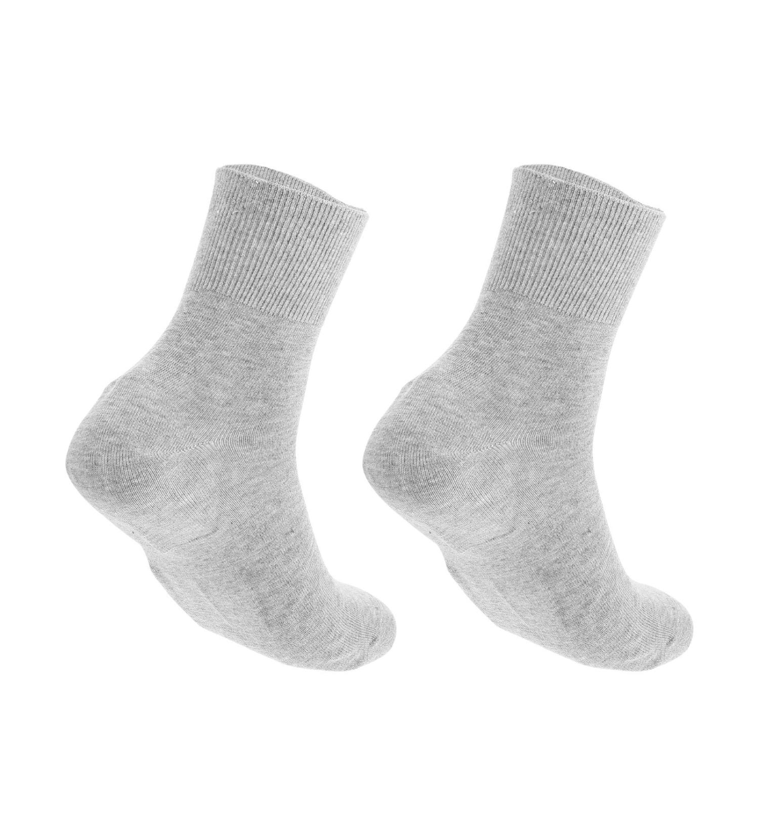 Lurrose Men's Moisturizing Cotton Gel Socks - Foot Repair & Care Treatment for Dry Cracked Skin - 2 Pack Light Gray - Buy Online on GoSupps.com