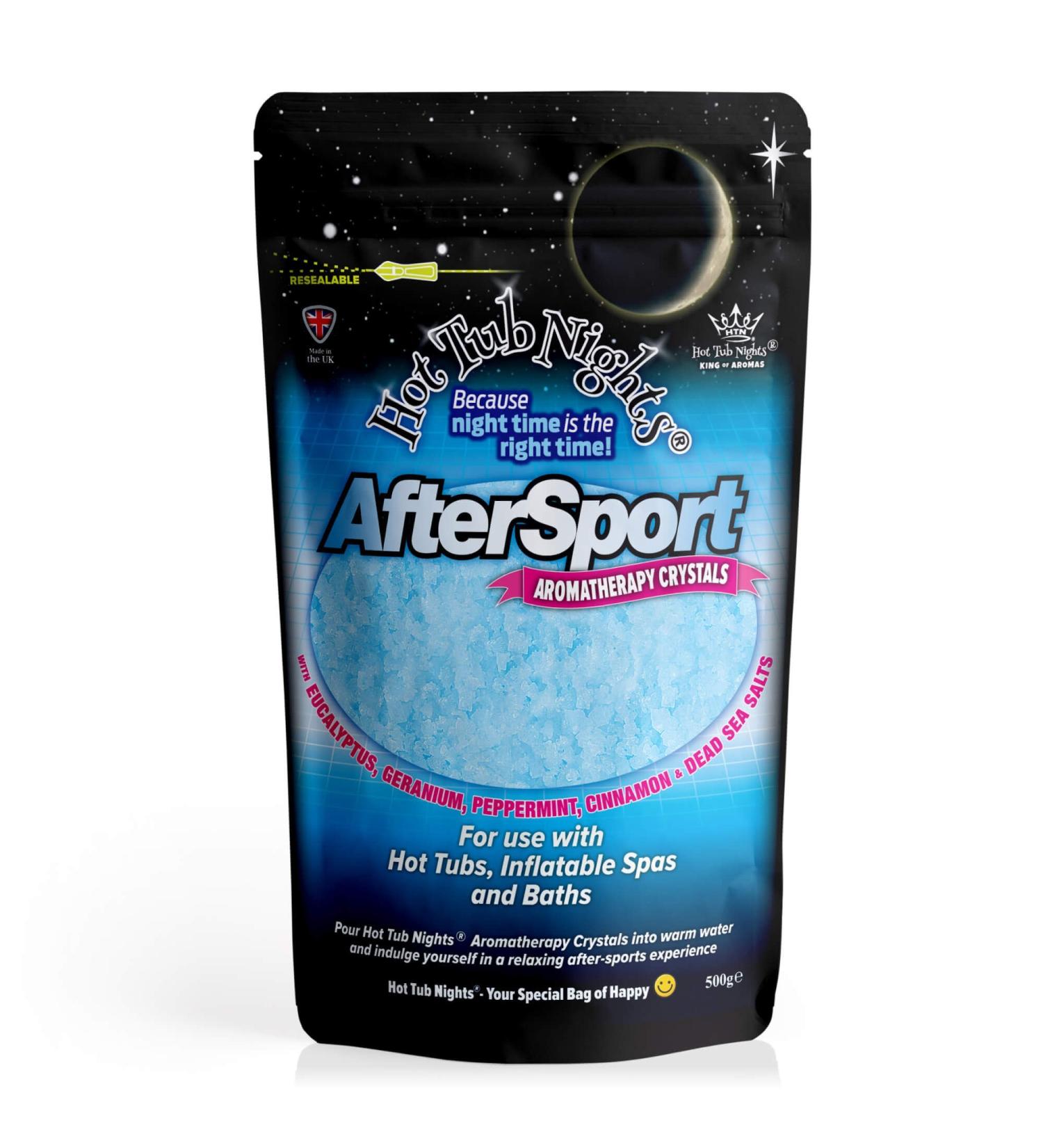 Hot Tub Nights (After Sport Aromatherapy Crystals Vegan (500g) - Buy Online on GoSupps.com