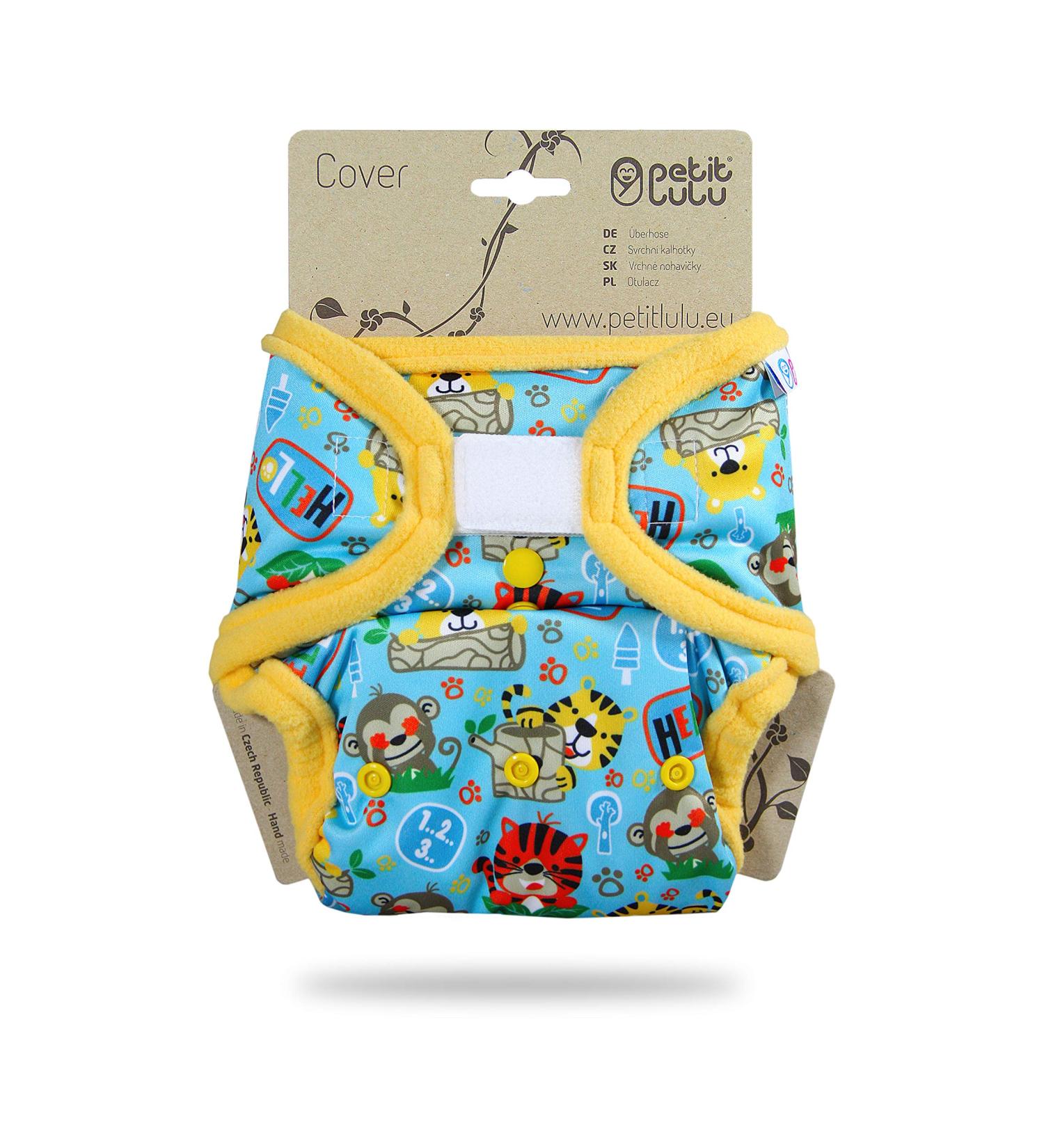 Petit Lulu Size 2 Powy Overpants (5-16 kg) | Velcro Baby Diaper Pants | Washable & Waterproof Fleet Diapers | Made in EU | International Shipping Available - Buy Online on GoSupps.com