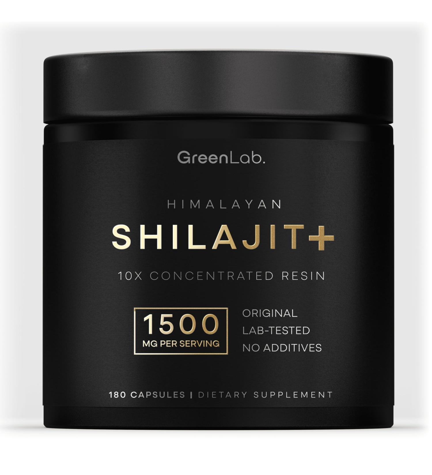 GreenLab Shilajit Capsules 180 Vegan high Potency Made by Don Omar