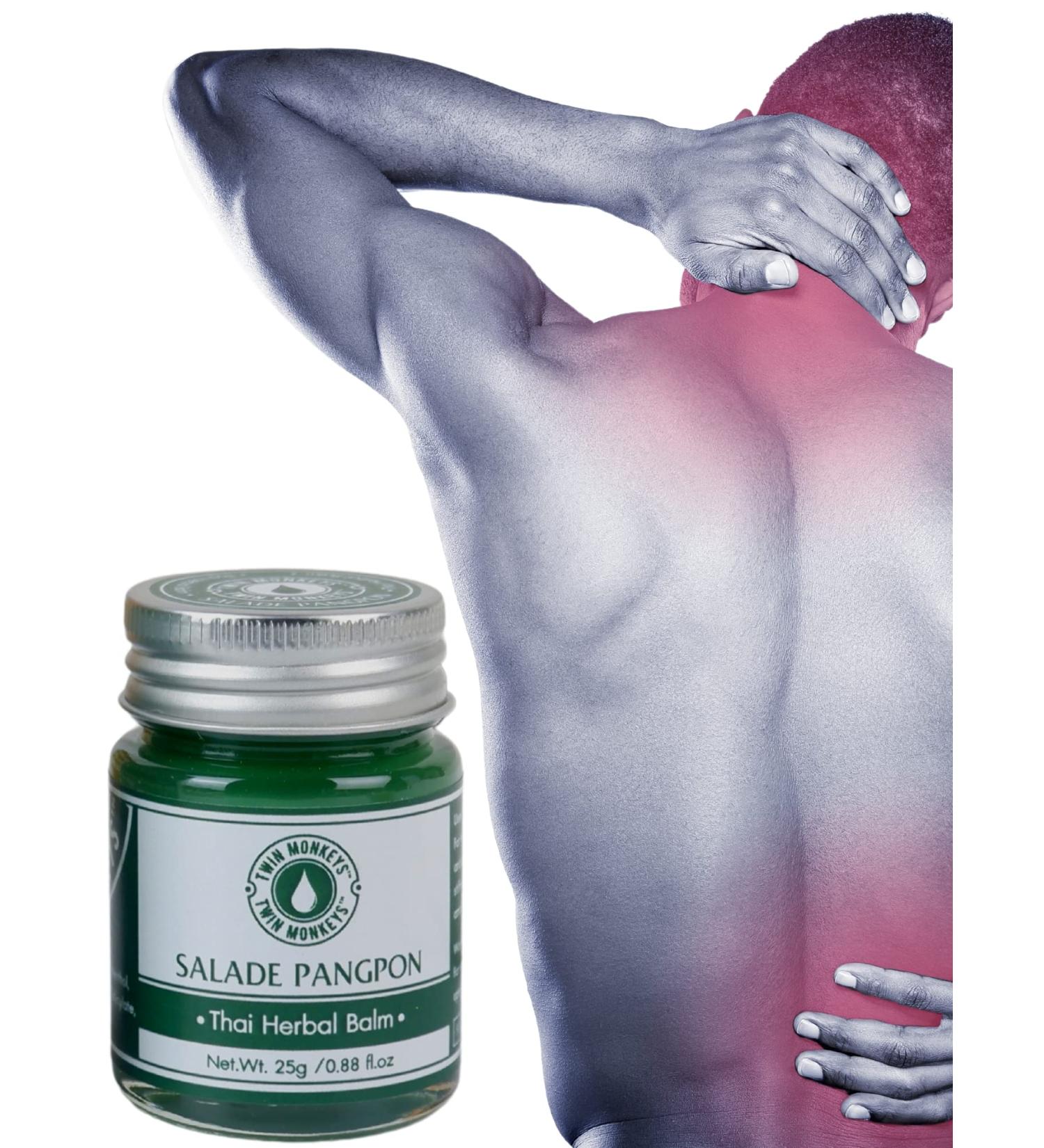 TWIN MONKEYS | Thai Herbal Balm(Green Balm Extra Strength) 25g/0.8Fl.oz (Pack of 1 1) Pack of 1 0.8818 - Buy Online on GoSupps.com