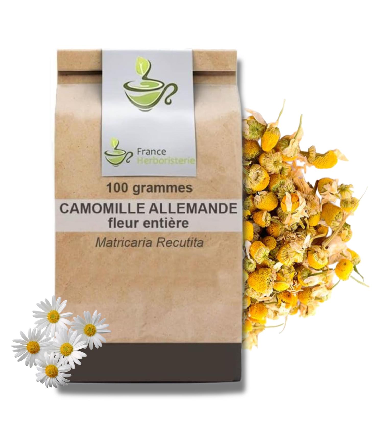 France Herbalism German Chamomile Herbal Tea Whole Flower - Buy Online on GoSupps.com