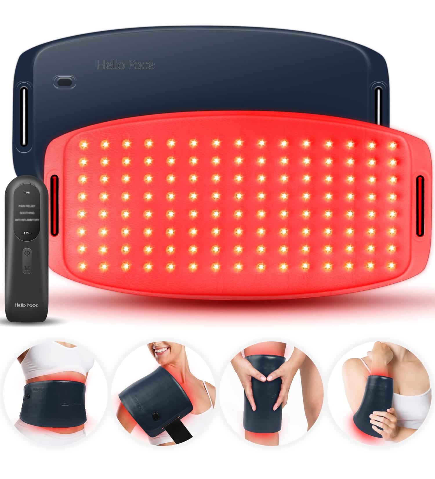 Red Light Therapy Belt - Infrared Pain Relief Pad for Body & Muscles | 660nm & 850nm Timer-Enabled - Buy Online on GoSupps.com