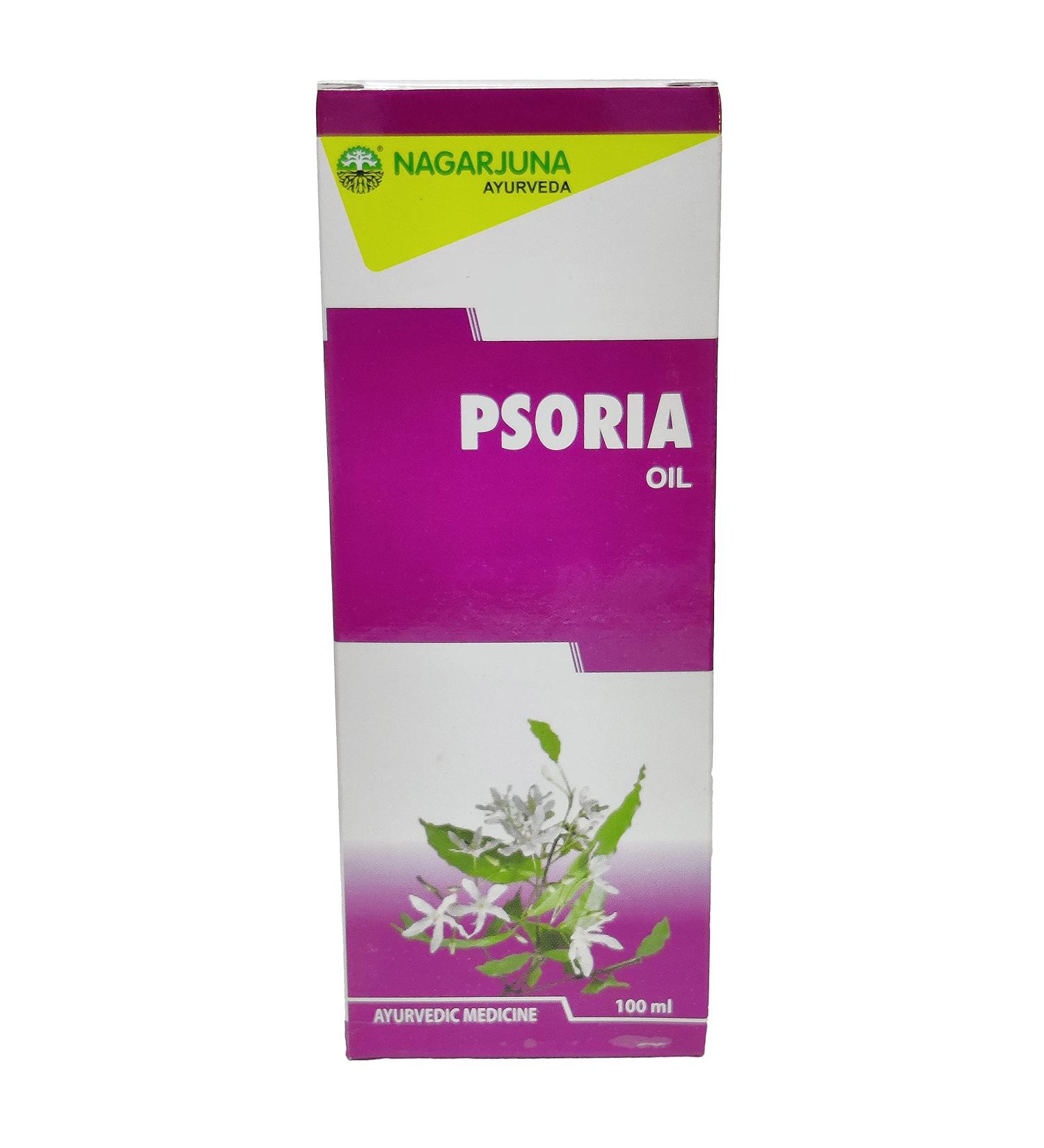 Nagarjuna Kerala Psoria Oil 100ml x 6 - Pack of 6 | Natural Psoriasis Treatment - Buy Online on GoSupps.com