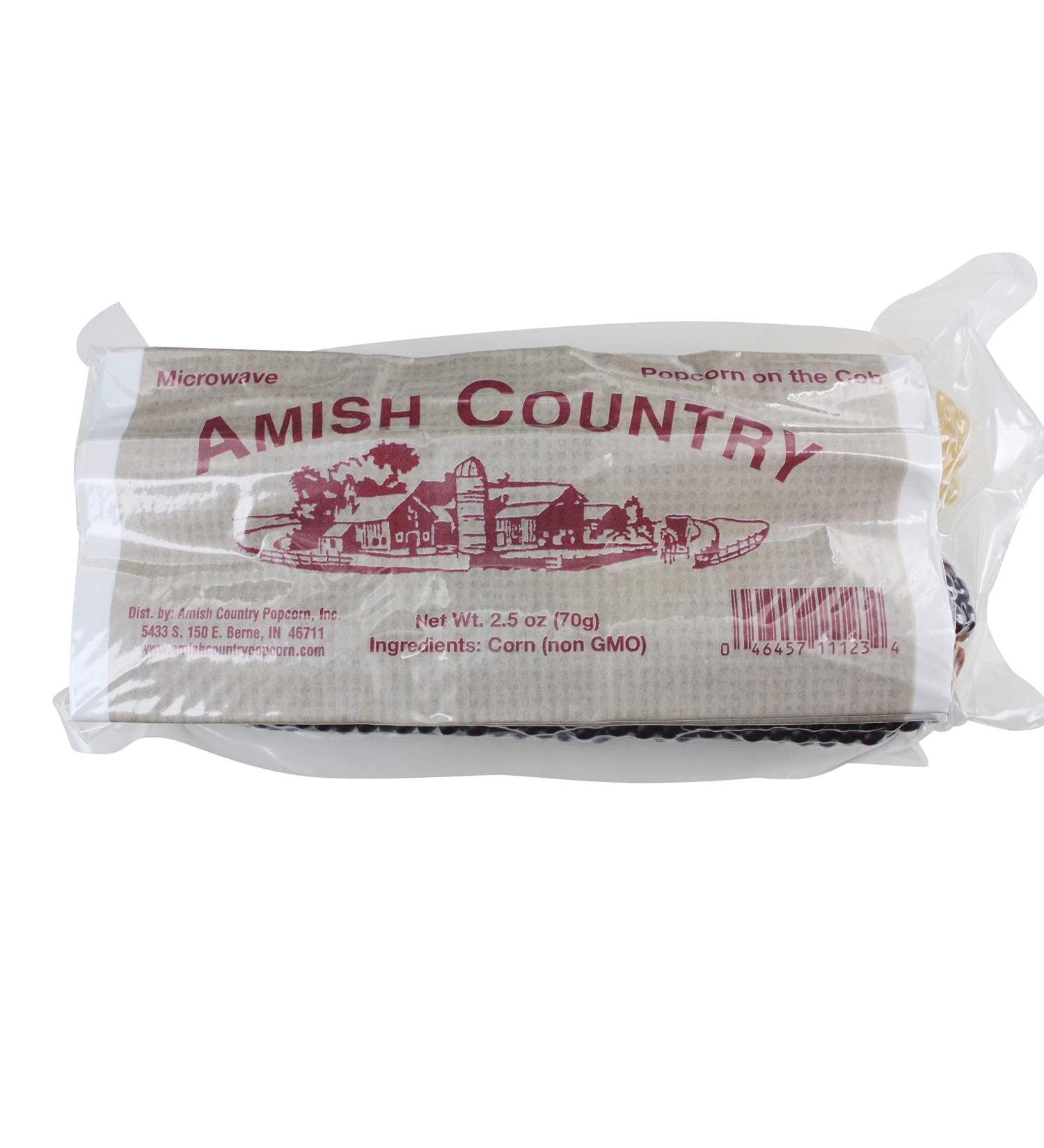 Amish Country Old Fashioned Microwave Popcorn 2-Pack - White & Red Corn + Recipe Guide - Buy Online on GoSupps.com