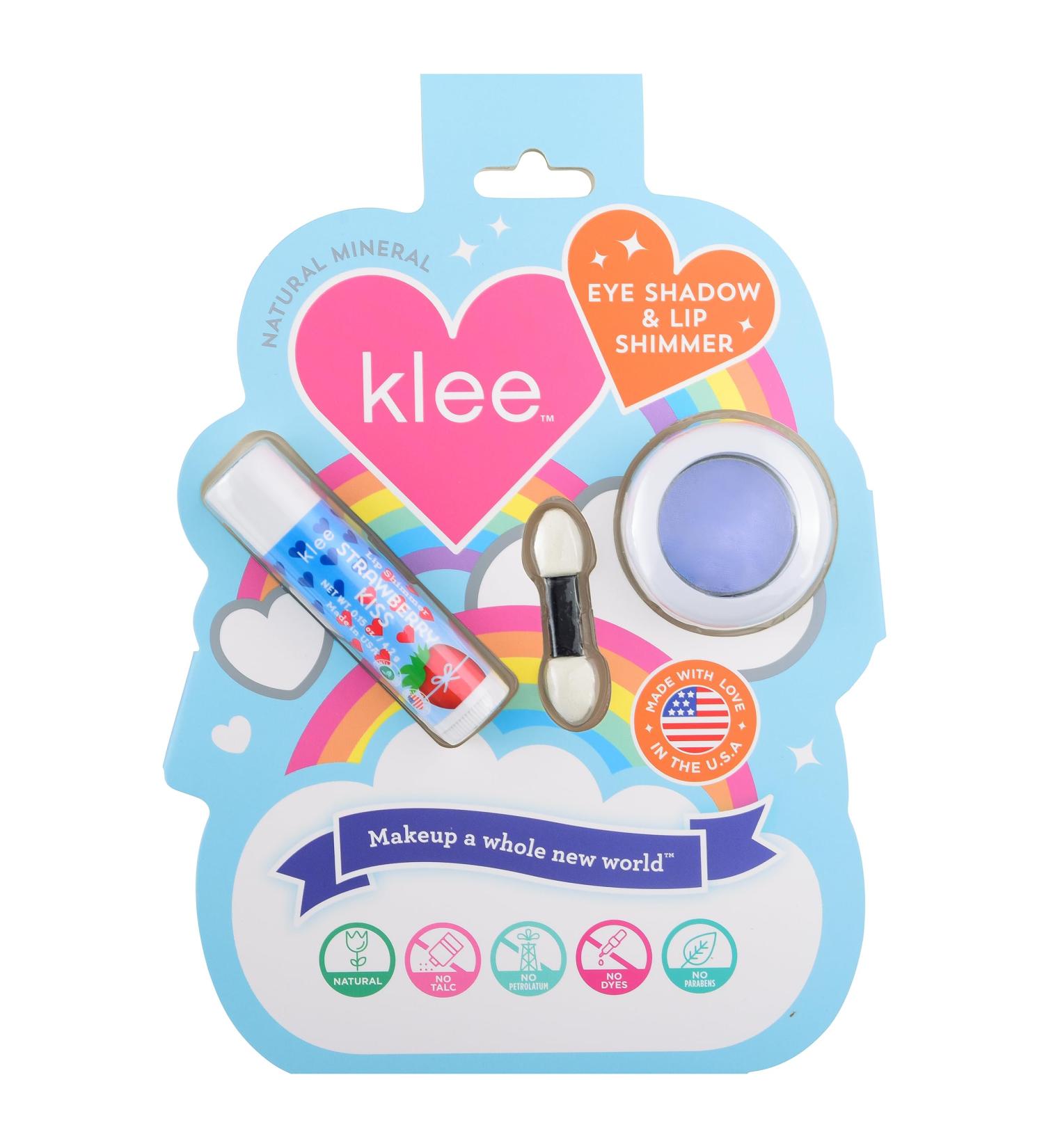 LunaStar Klee Eye Shadow & Lip Shimmer Makeup Kit - Non-Toxic Kid-Friendly Made in USA (Periwinkle Kiss) - Shop Internationally - Buy Online on GoSupps.com