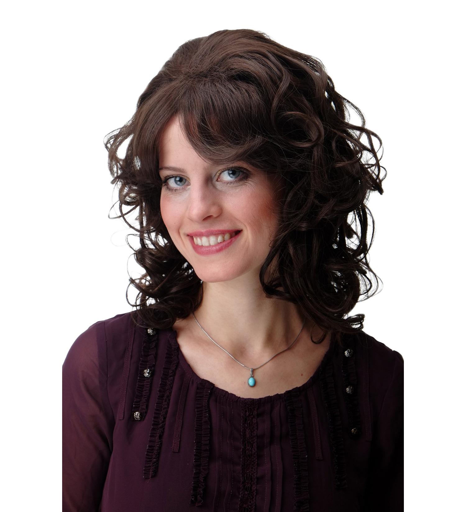 Buy WIG ME UP F2354-8B Cute Shoulder Length Curls Brown Wig for Ladies - International Shipping Available - Buy Online on GoSupps.com
