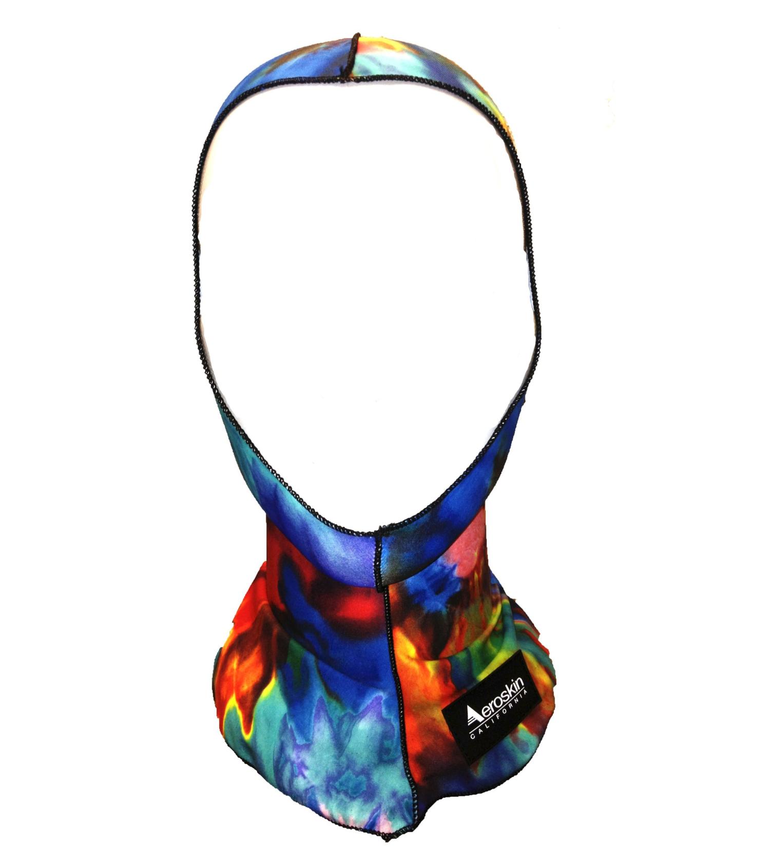 Aeroskin Nylon Spandex Patterned Hood, Tie Dye