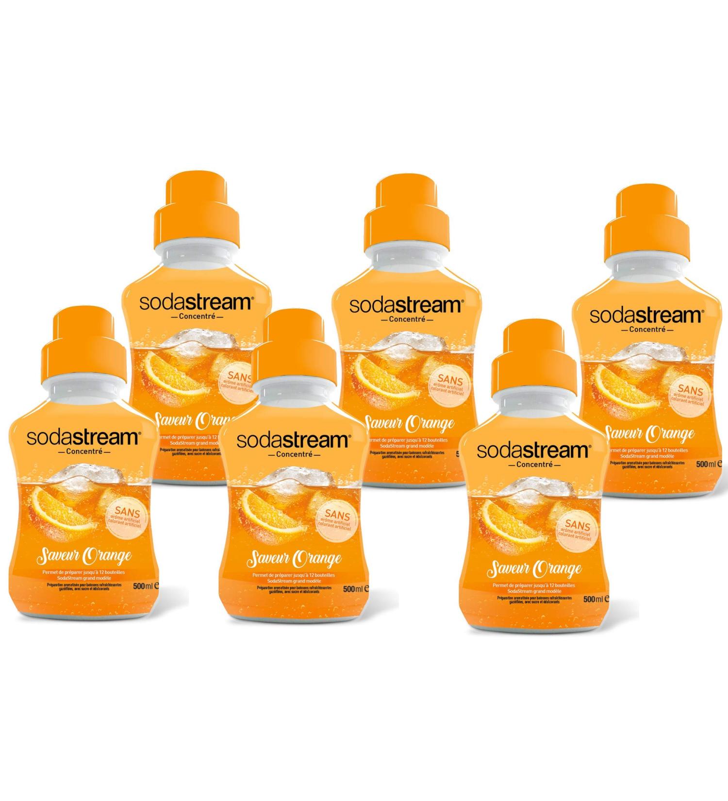 Pack of 6 Orange concentrates 500ml