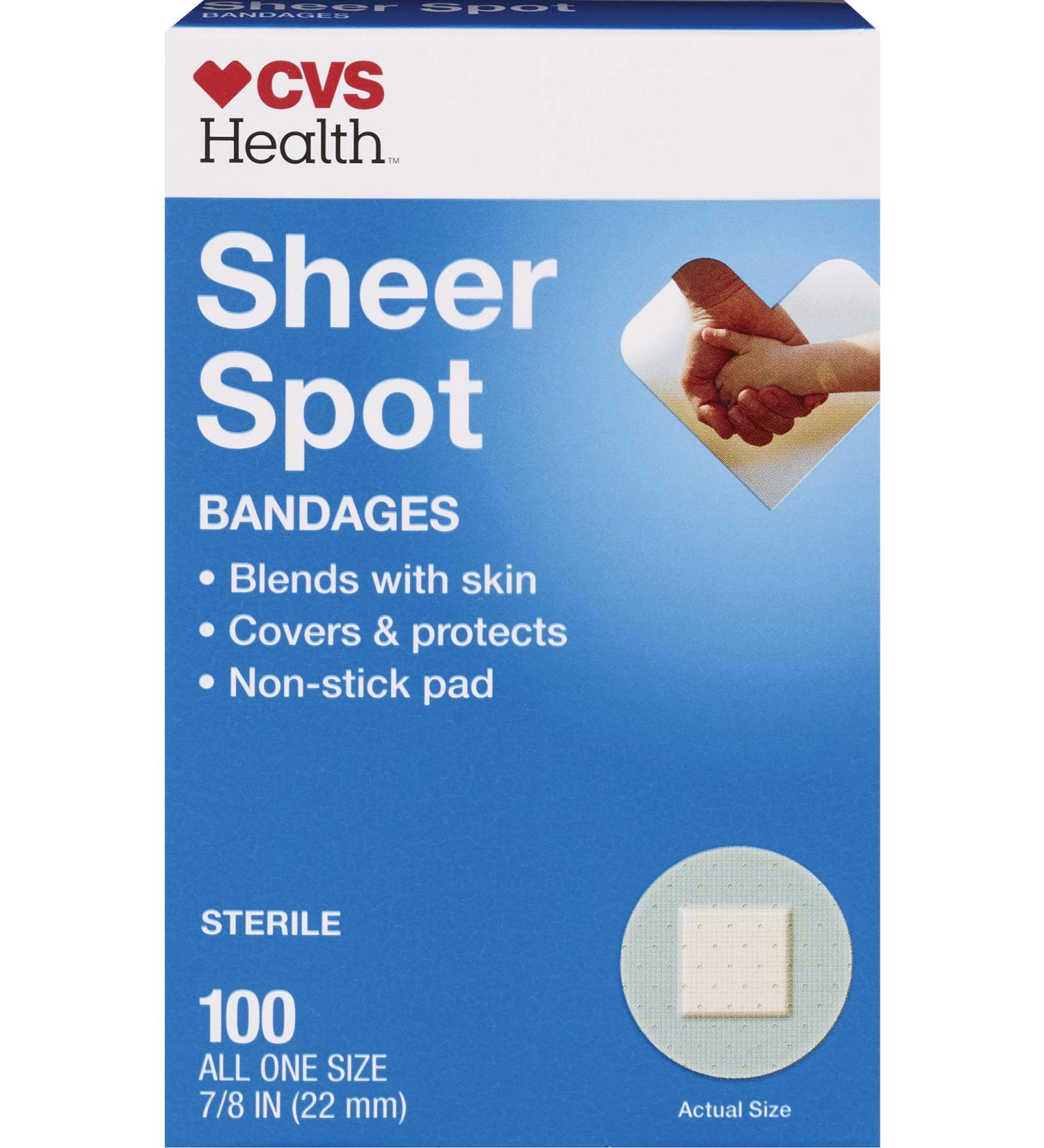 CVS Health Sheer Bandages - Spot Treatment | Buy Online - Buy Online on GoSupps.com