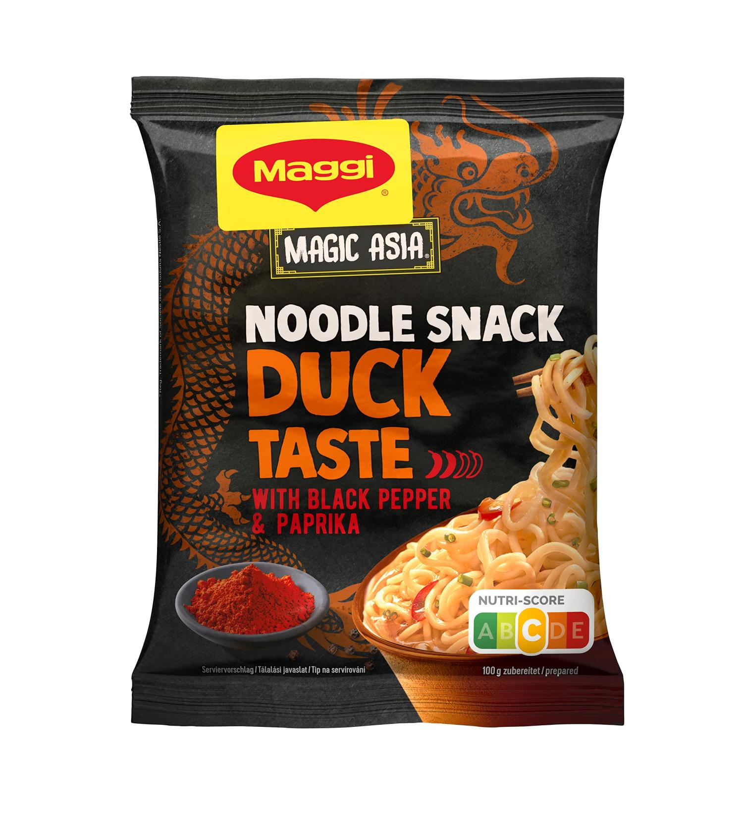 MAGGI Magic Asia Instant Noodle Snack Duck Asian ready meal 12 pack (12x62g)