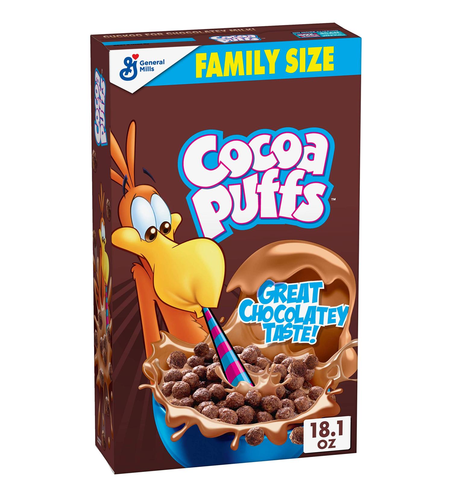Cocoa Puffs Chocolate Breakfast Cereal - Whole Grains 18.1 oz | Delicious & Nutritious - Buy Online on GoSupps.com