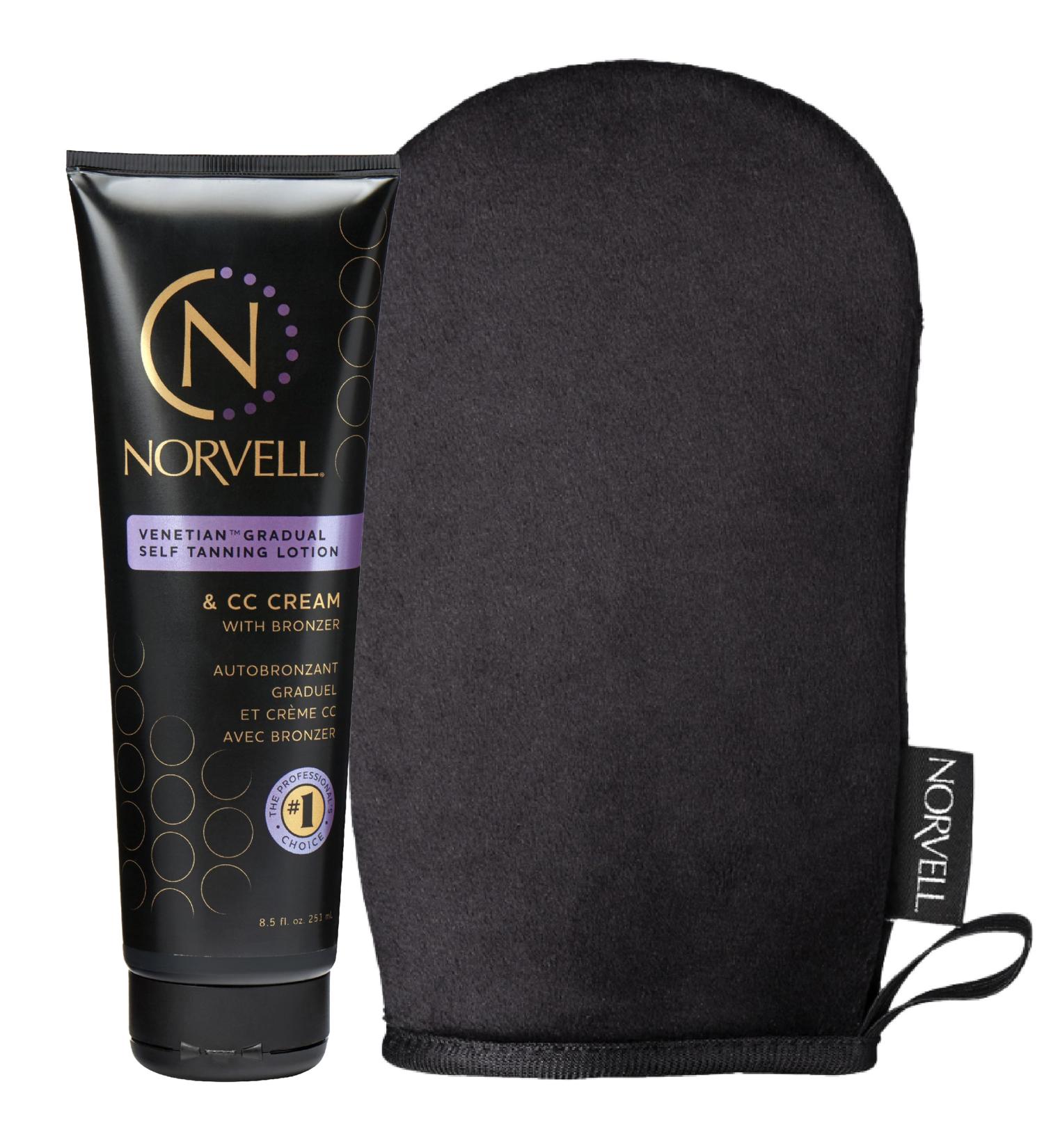 Norvell Tanning Bundle: Self Tan Extender Lotion 8 5 fl. oz. + Streak Free Tan Applicator Mitt - Premium After Tanning Lotion Moisturizer and Washable Mitt for Flawless Results Self Tan Lotion+ Mitt - Buy Online on GoSupps.com