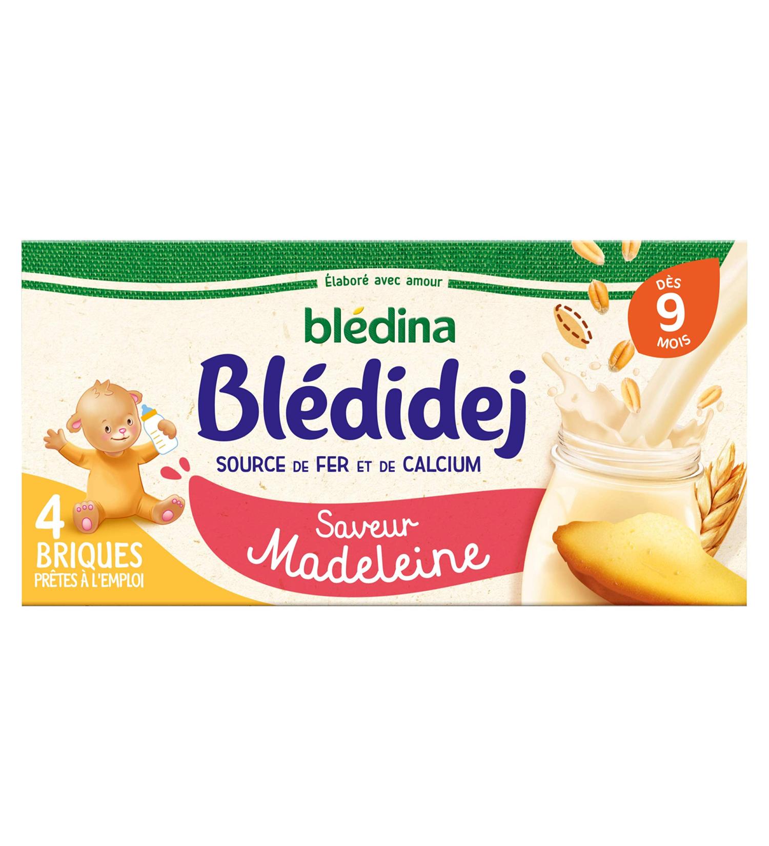 Bl dina Bl didej Cereals with Suite Milk Madeleine Flavour From 9 Months 4 x 250 ml - Buy Online on GoSupps.com