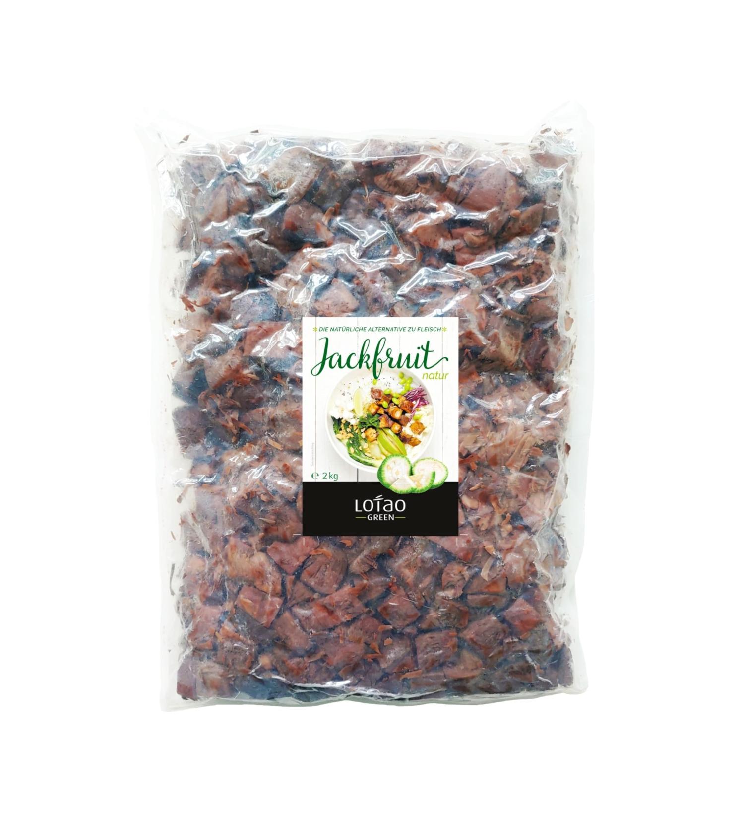 Lotao Bio Jackfruit Nature - Vegan Meat Replacement | 2kg Young Jackfruit Pieces Fresh & Natural - Ideal for Roulades Goulash Curry | No Additives or Soy - Buy Online on GoSupps.com