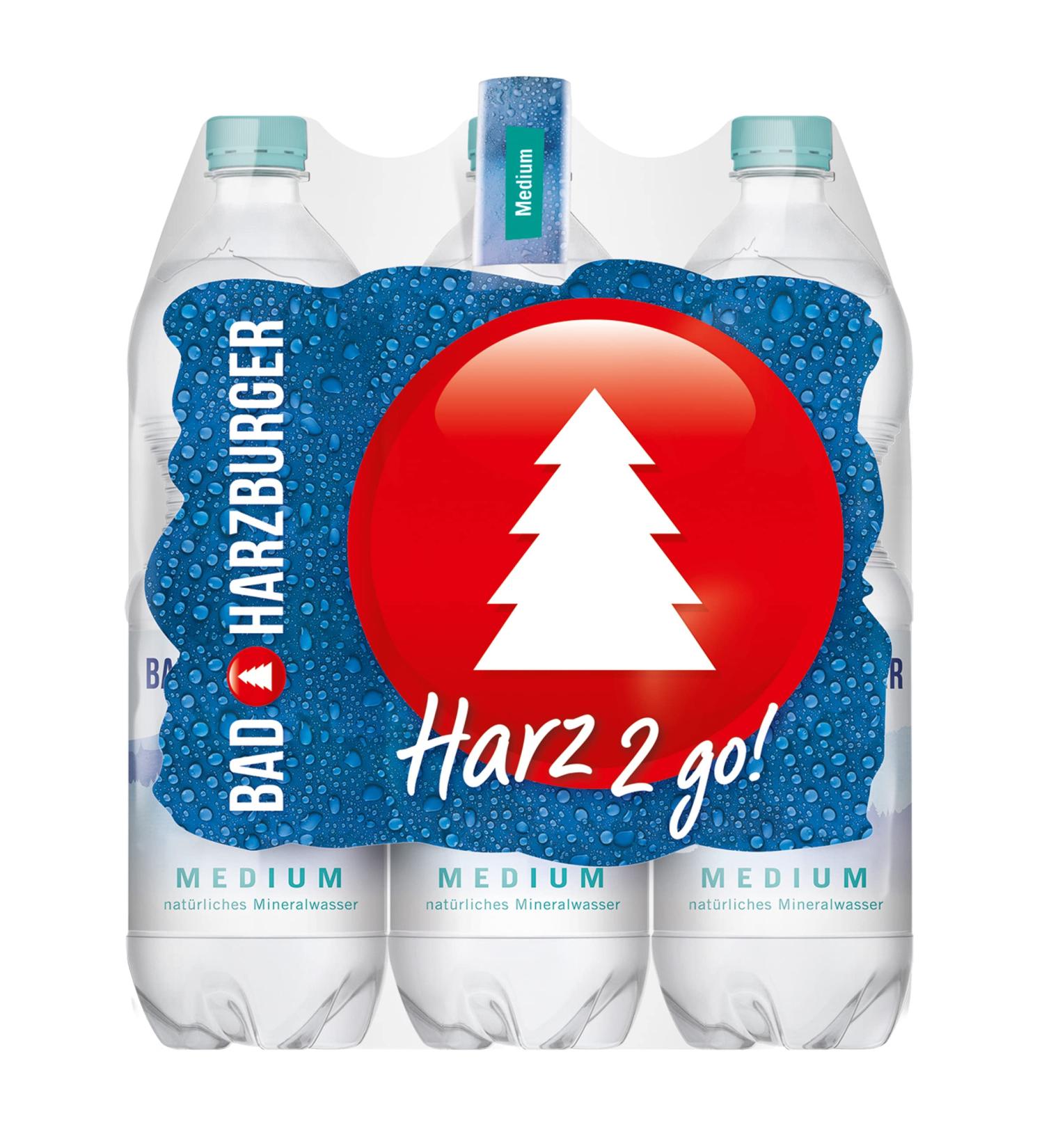 Buy Bad Harzburger Medium Mineral Water (6 x 1.0L) - Premium International eCommerce Shipping - Buy Online on GoSupps.com