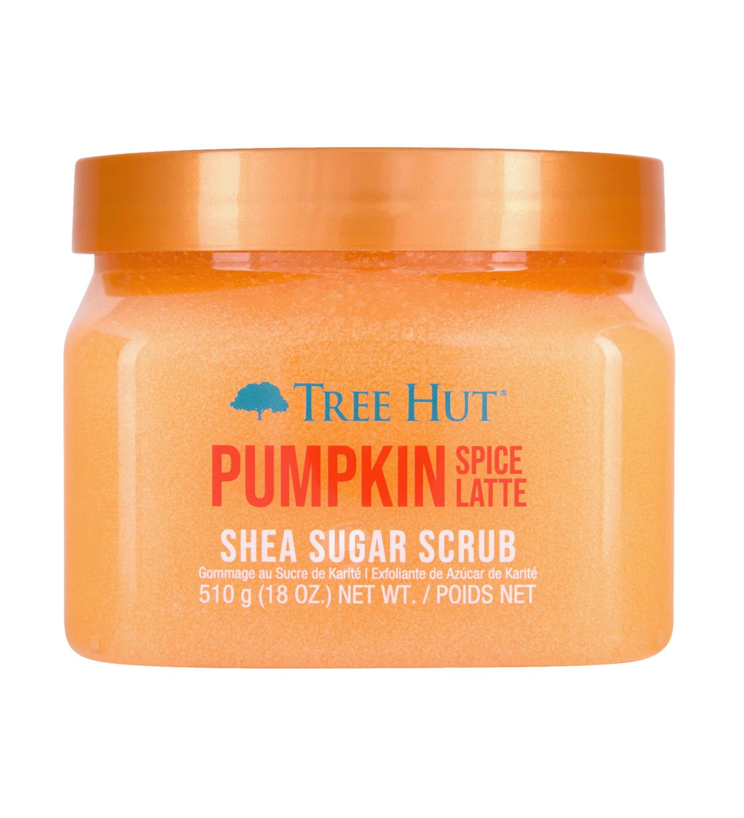 Tree Hut Pumpkin Spice Latte Shea Sugar Scrub - 18 oz | Exfoliating & Hydrating Body Scrub | International Shipping Available - Buy Online on GoSupps.com