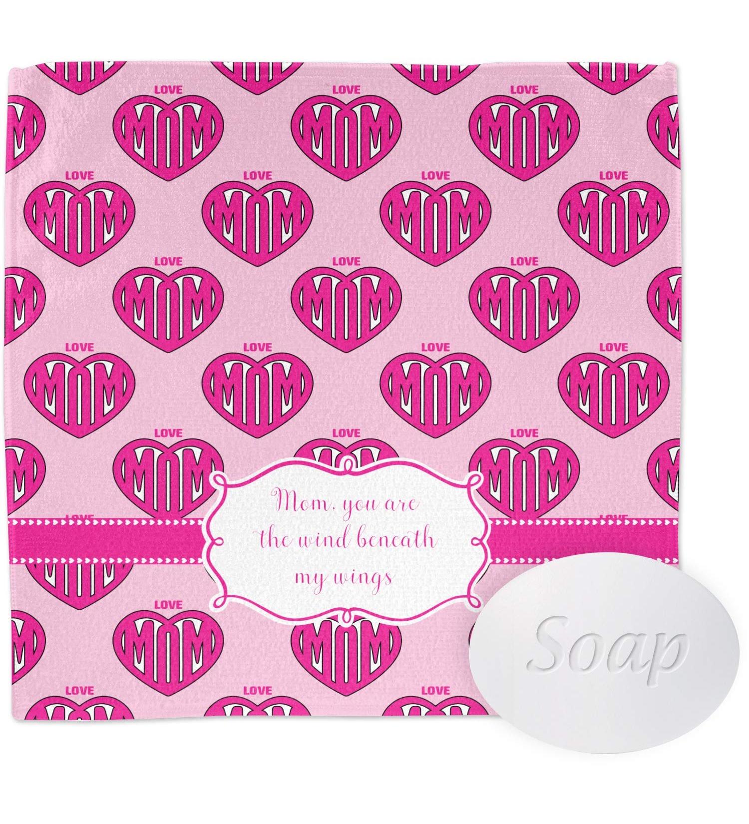 YouCustomizeIt Personalized Love You Mom Washcloth Square (12" x 12")