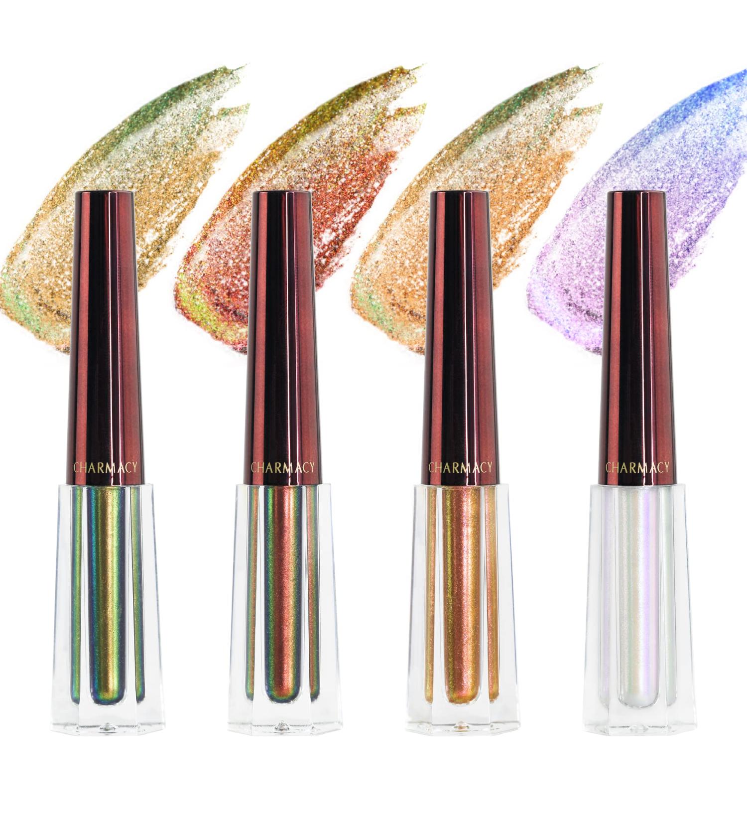 CHARMACY Liquid Duochrome Eyeshadow Set - Long Lasting Glitter Eye Shadow with Metallic Pigments for Quick Drying, Sparkling Eye Makeup - 1.6g (101) - Buy Online on GoSupps.com