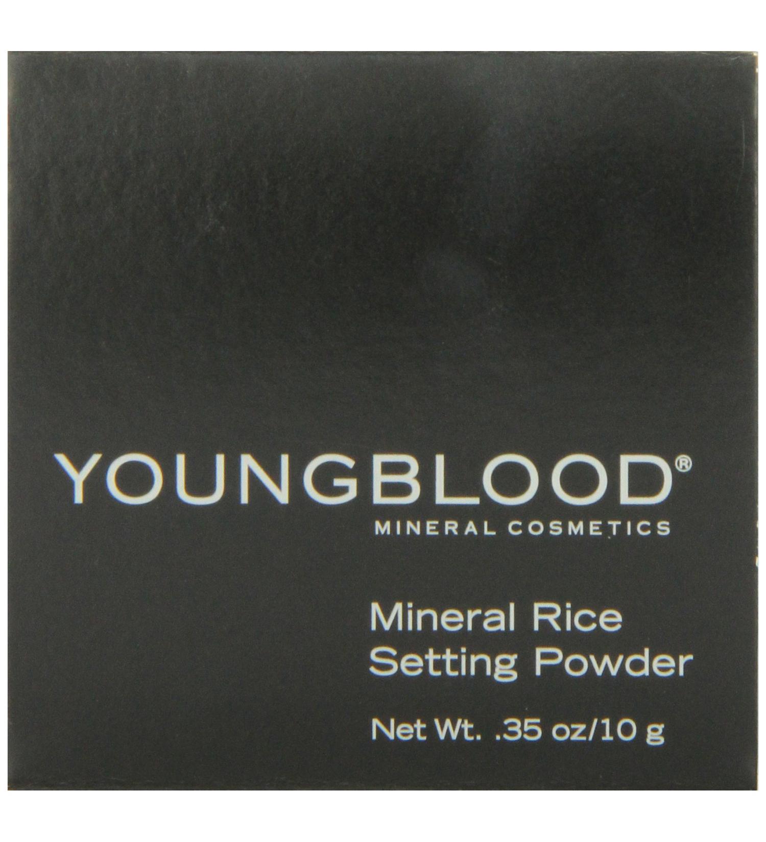 Youngblood Clean Luxury Cosmetics Loose Mineral Rice Setting Powder - Medium (0.35 oz) | Vegan & Cruelty-Free Formula for Translucent, Matte, and Natural Acne-Prone Skin - Buy Online on GoSupps.com