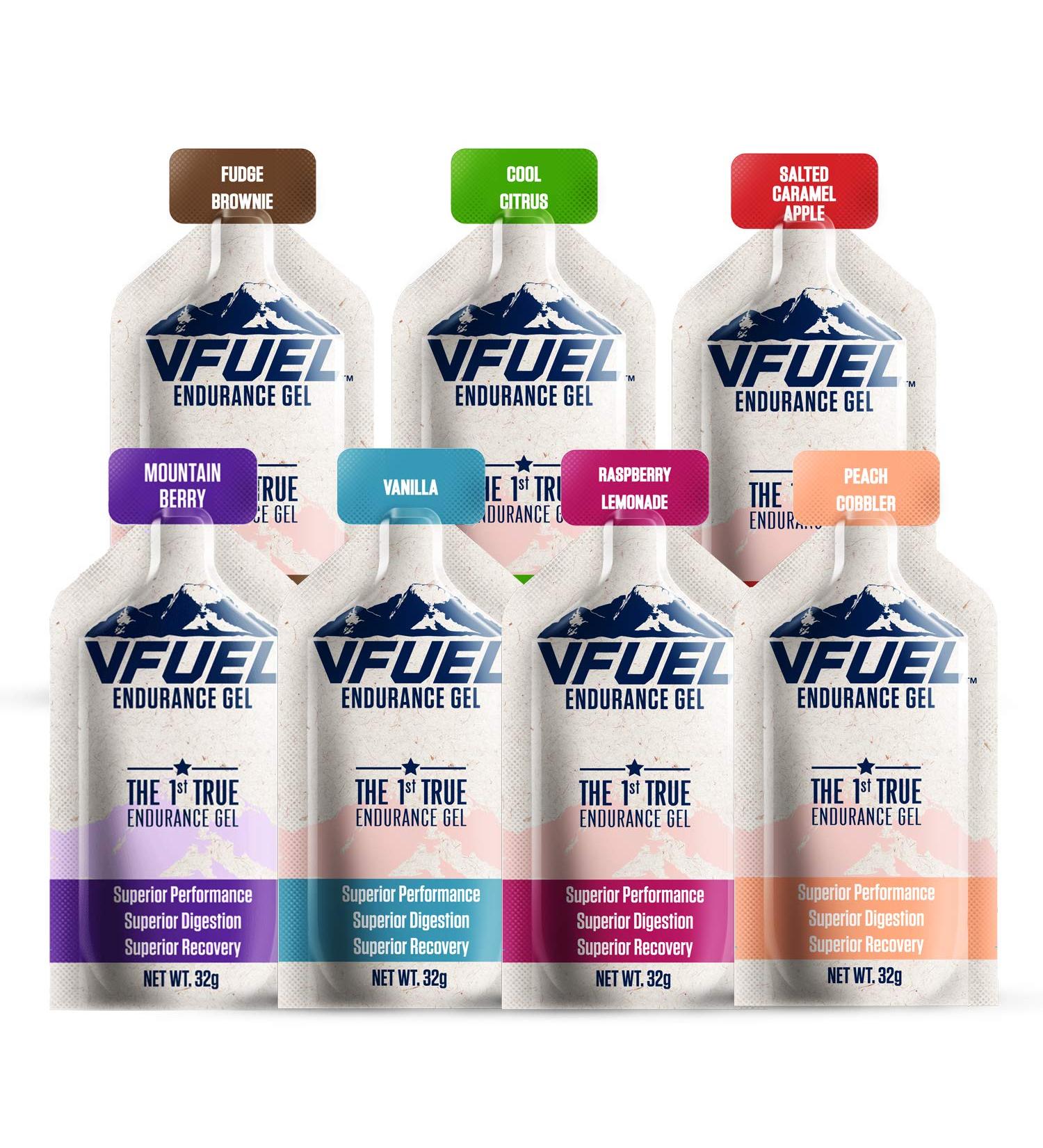 VFuel Endurance Gel 24 Pack - Assorted Flavors | Energy Gel Bundle - Buy Online on GoSupps.com