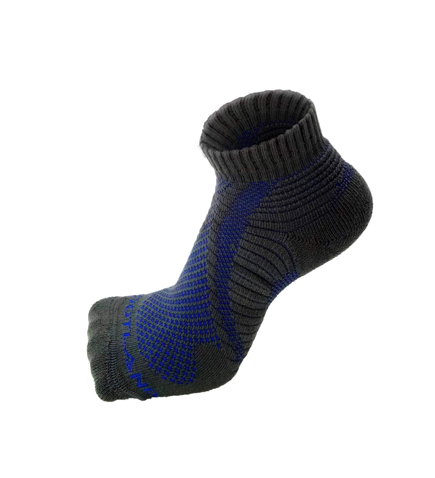 FOOTLAND Ae Cross Training Ankle Support Socks - Ideal for Heavy Training Running & Athletics | Grey | Small - International Shipping Available - Buy Online on GoSupps.com