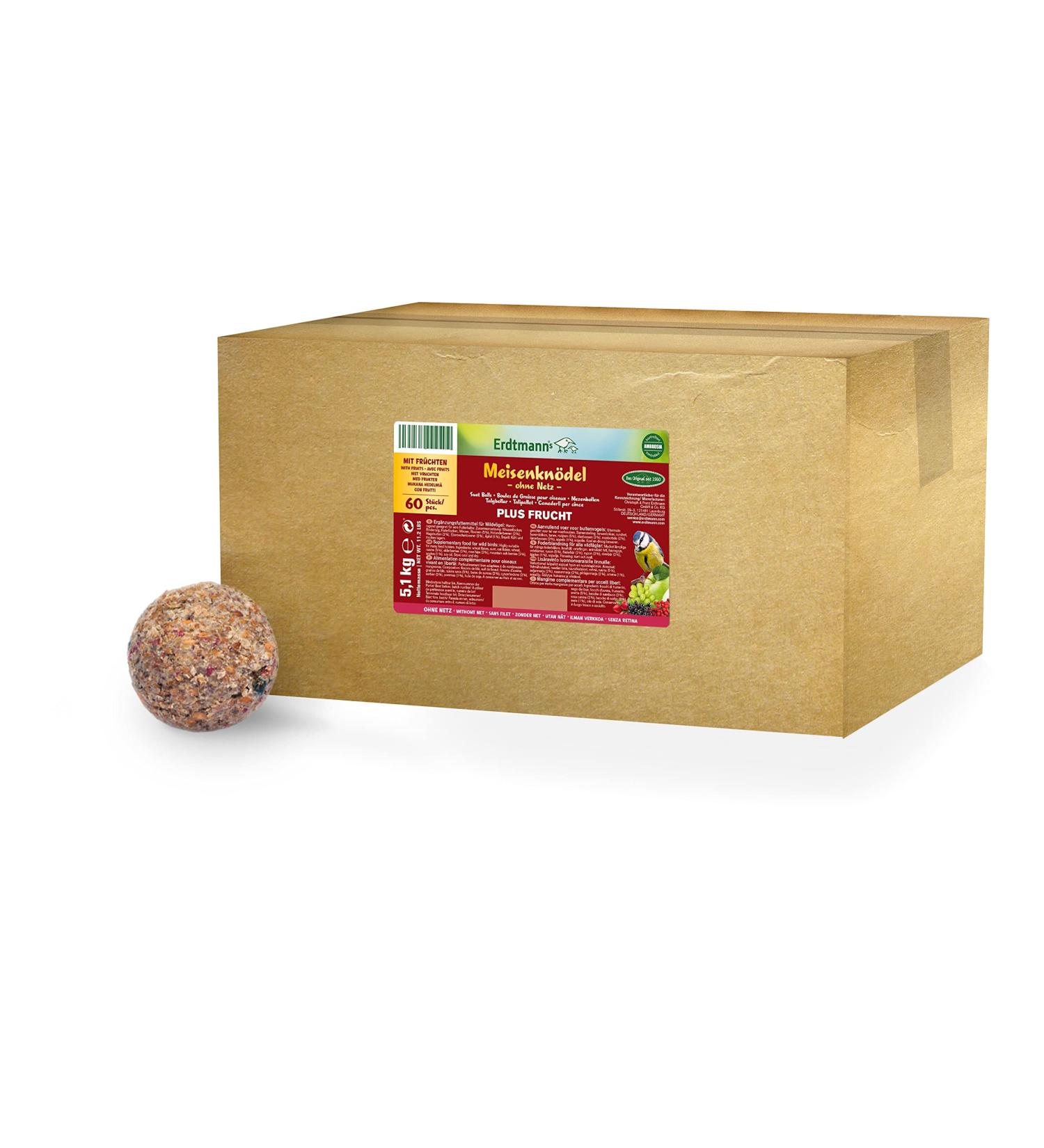 Erdtmanns 60 Meisenkn del - Premium Wild Bird Fruit Feed | High Fruit Content & Eco-Friendly Ingredients - Buy Online on GoSupps.com