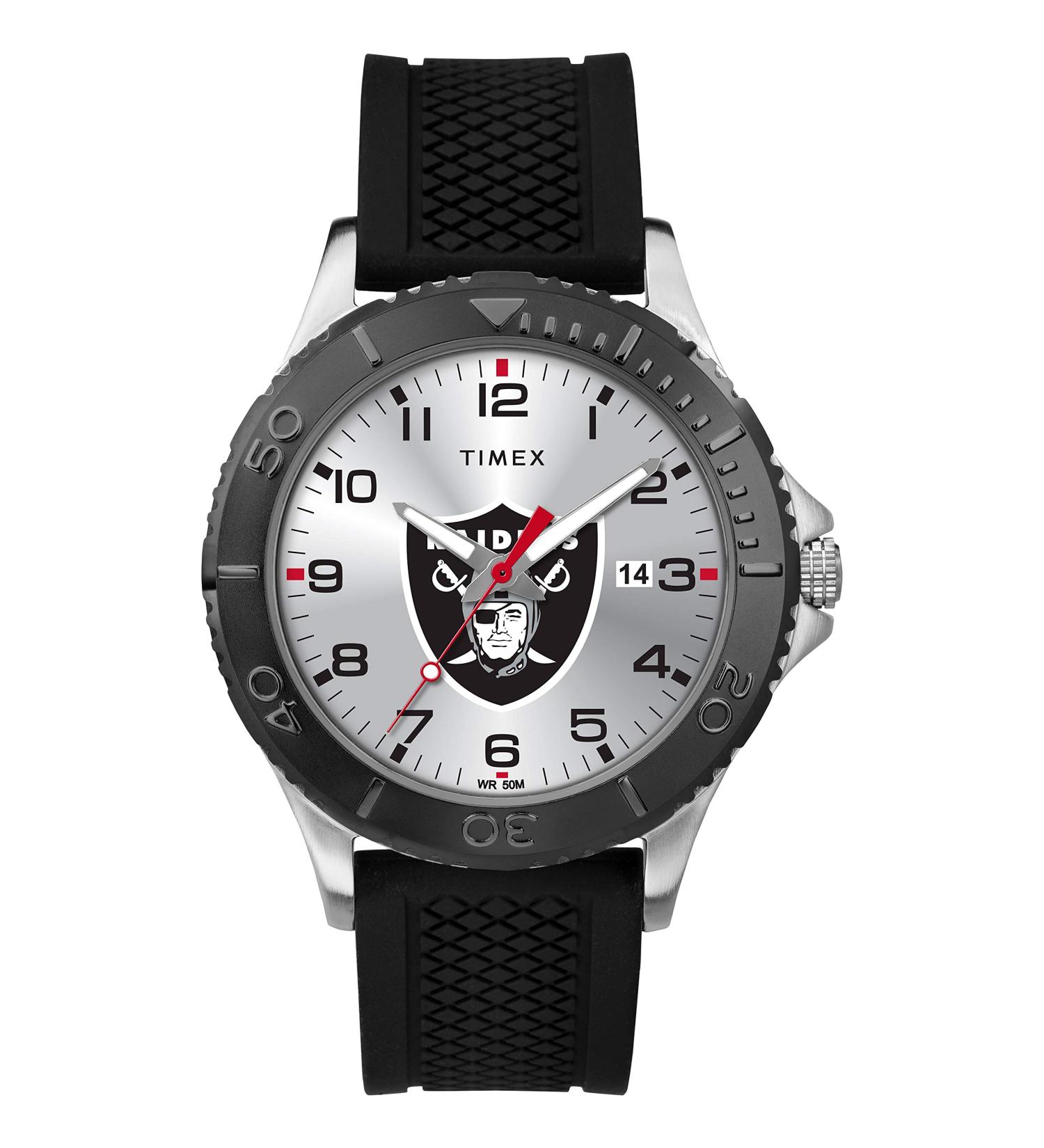 Timex NFL Men's 42mm Gamer Watch Oakland Raiders