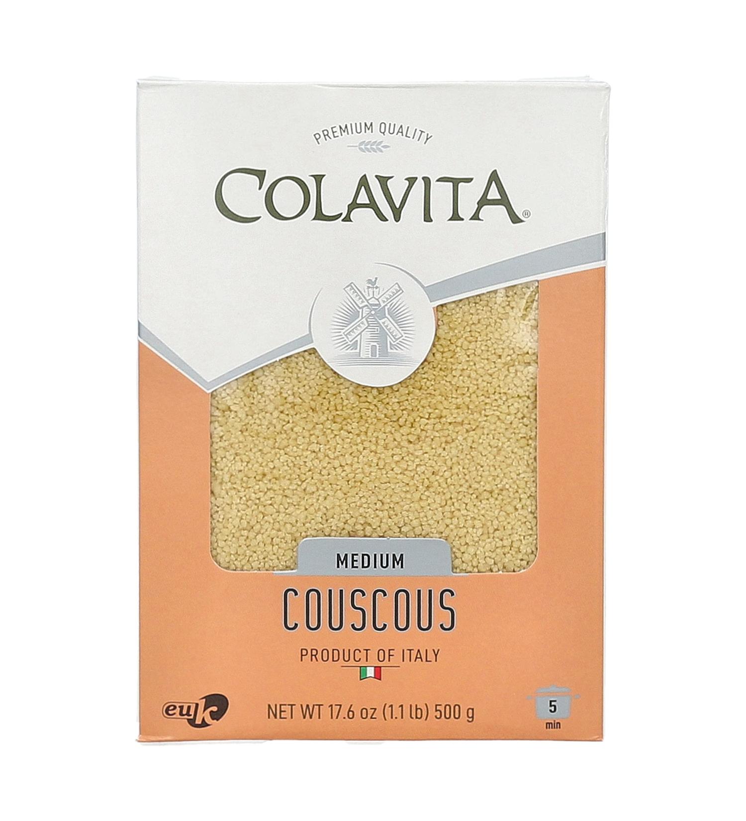 Colavita Medium Couscous 1.1 lb Box - 12 Count Pack of 1 | Authentic Mediterranean Pasta - Buy Online on GoSupps.com
