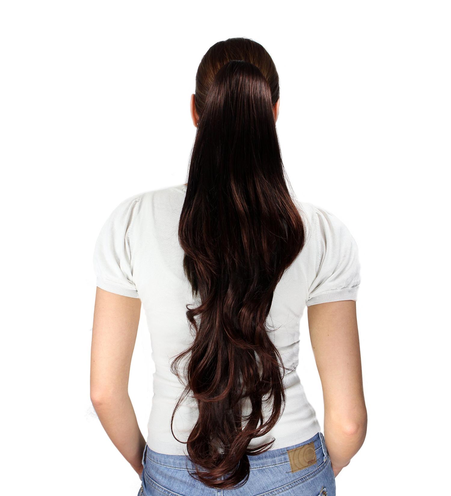 WIG ME UP - T117-2T33 hairpiece brunette very long wavy