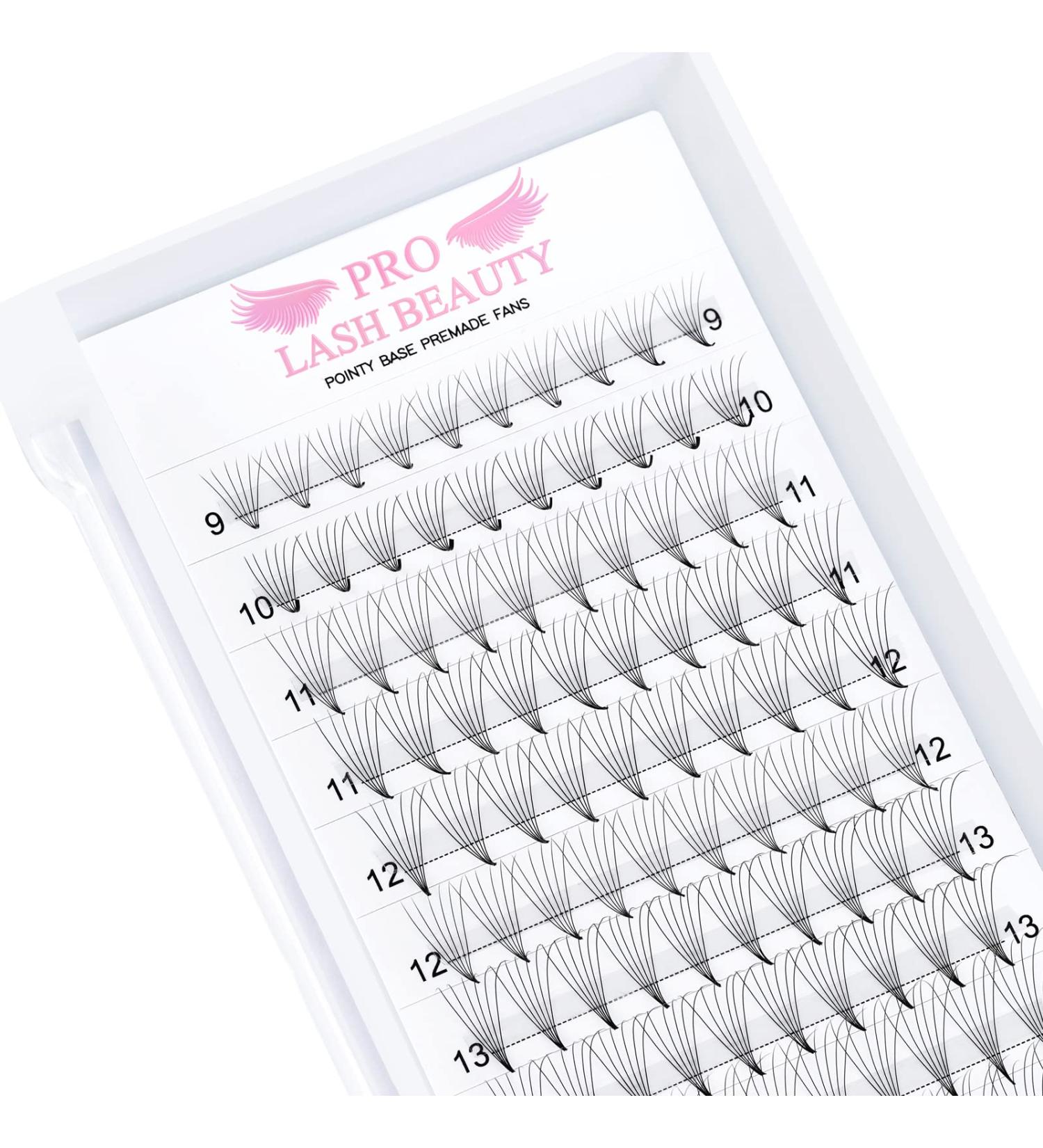 Buy 6D-C Premade Fans Eyelash Extensions - Volume Lash Extensions with Pointed Base 0.07 & 0.10 C & D Curl 13mm | Fast International Shipping - Buy Online on GoSupps.com