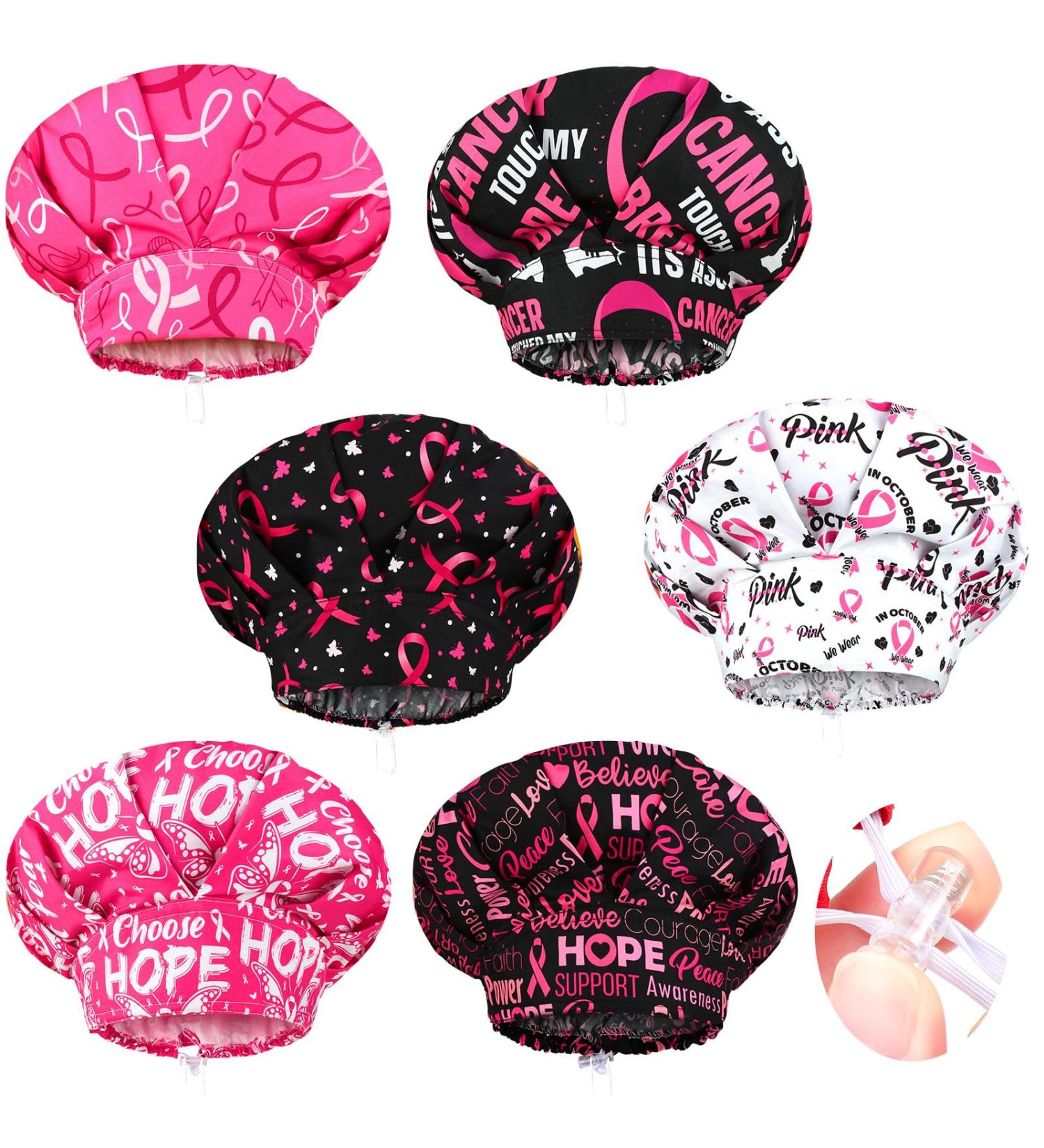 1PC Adjustable Cotton With Button Pattern Sweat Absorbing Working Cap Bouffant H