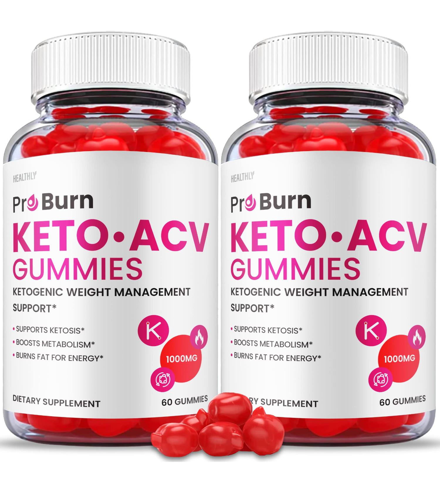 Pro Burn Keto Gummies - 2 Pack Vegan Formula with ACV, B12, and Beet Root - Buy Online on GoSupps.com