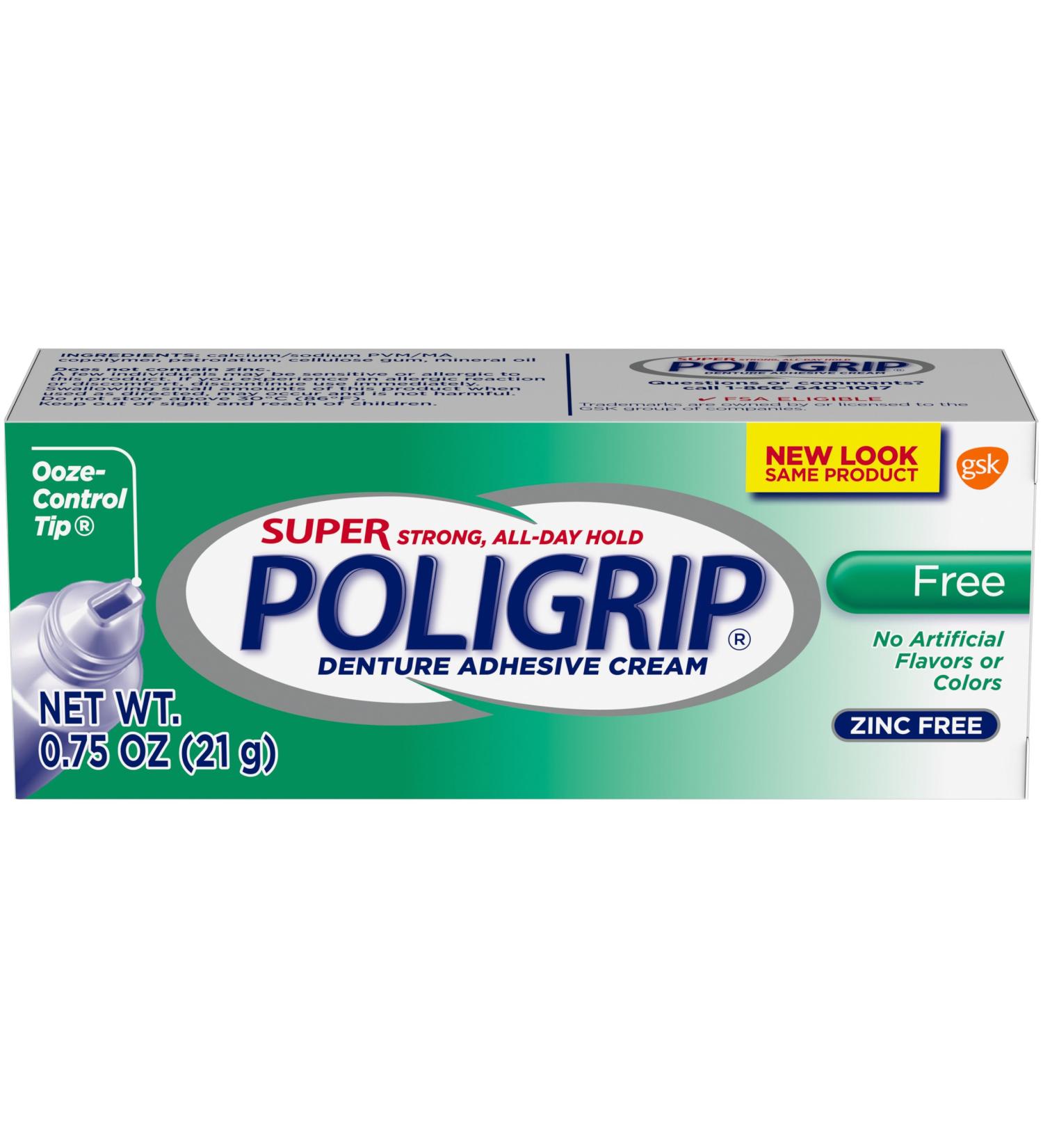 Poligrip Cream Trial Size .75z Poligrip Creeam Trial .75z