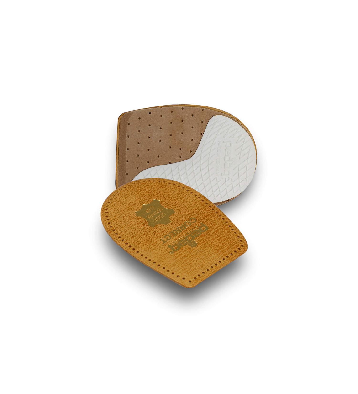 Pedag Correct German Made Medial & Lateral Wedge Heel Insert for Pronation & Supination - Corrects Knock Knee, Bow Legs - Veg Tanned Leather - Medium Size - Buy Online on GoSupps.com